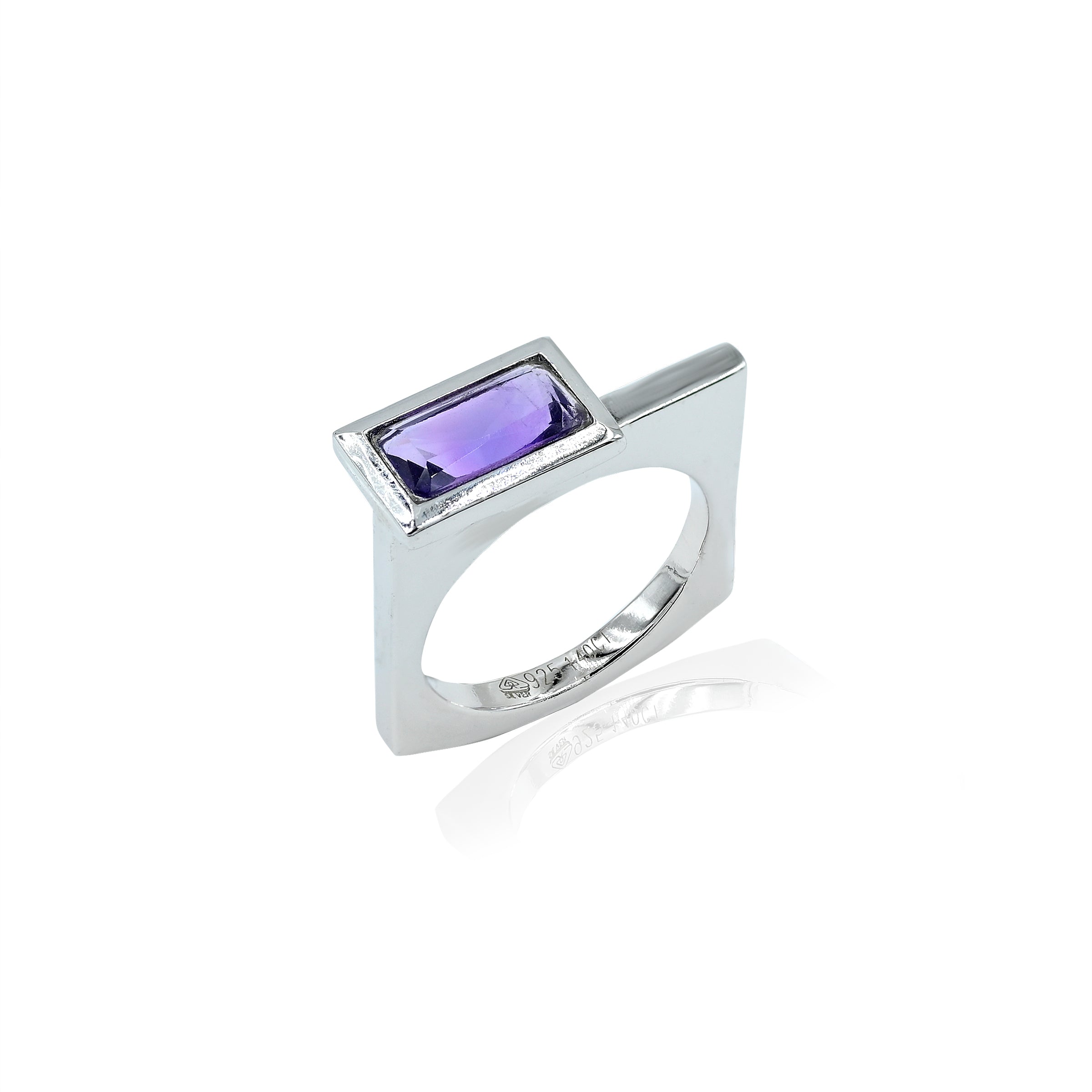Amethyst (Jamuniya) Ring (1.40Ct Carat and 1.54 Ratti)