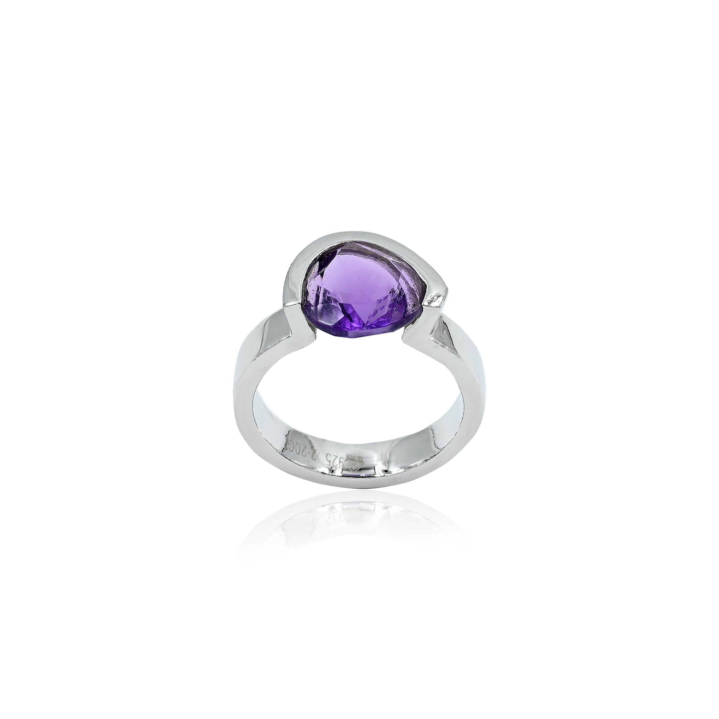 Amethyst (Jamuniya) Ring (2.20Ct Carat and 2.42 Ratti)