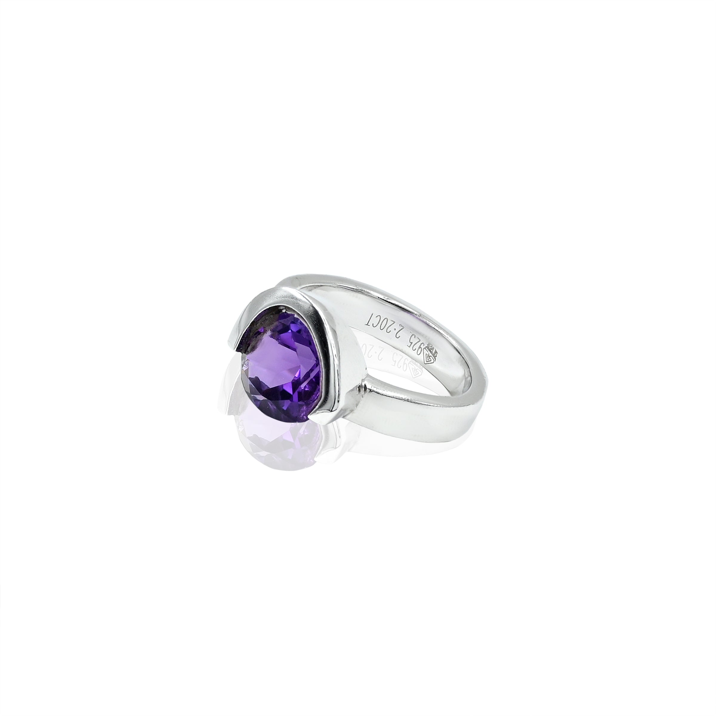 Amethyst (Jamuniya) Ring (2.20Ct Carat and 2.42 Ratti)
