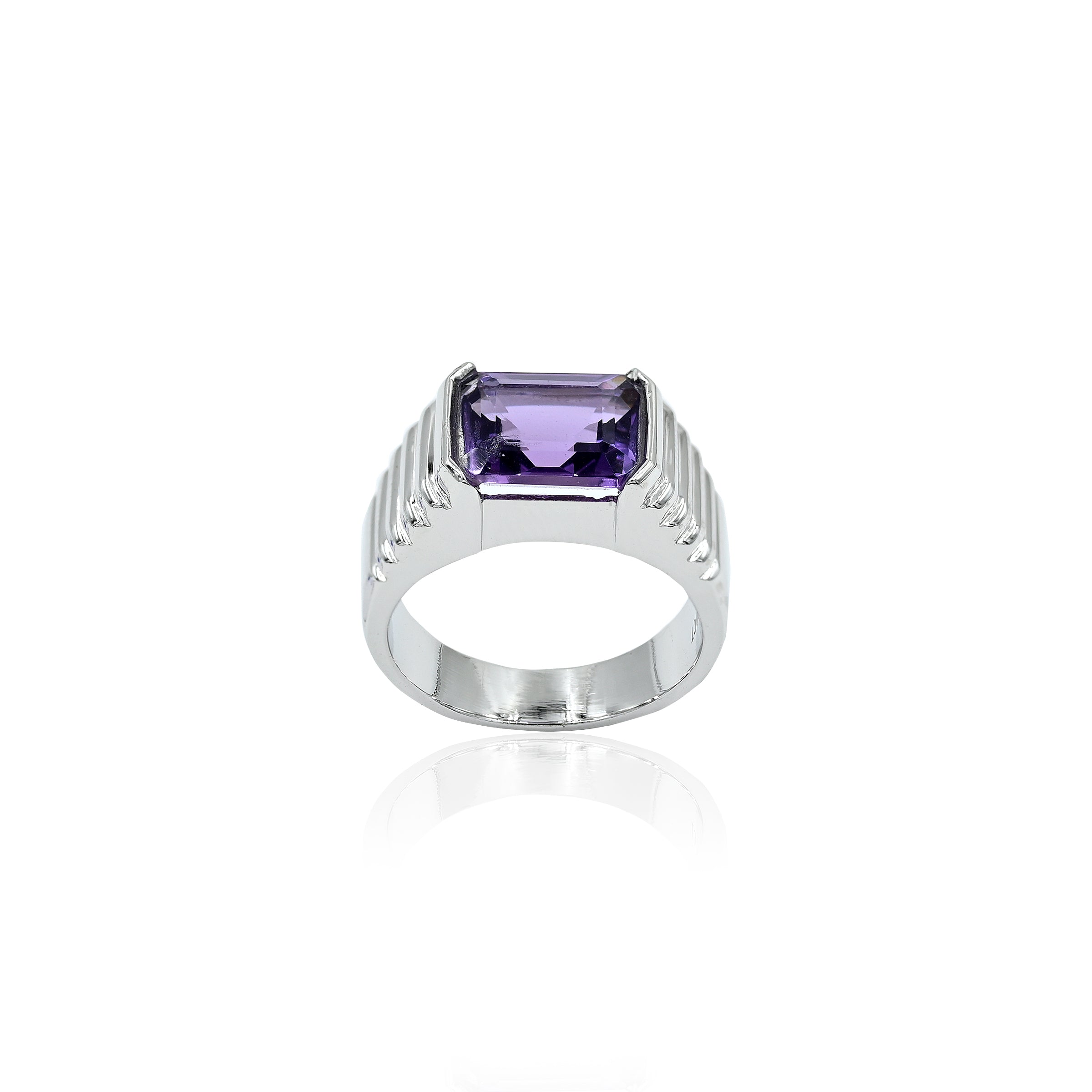 Amethyst (Jamuniya) Ring (3.20Ct Carat and 3.52 Ratti)