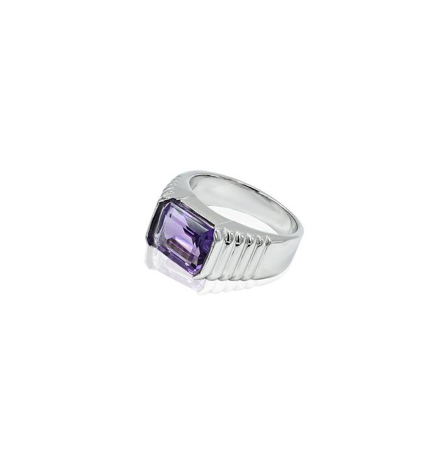 Amethyst (Jamuniya) Ring (3.20Ct Carat and 3.52 Ratti)