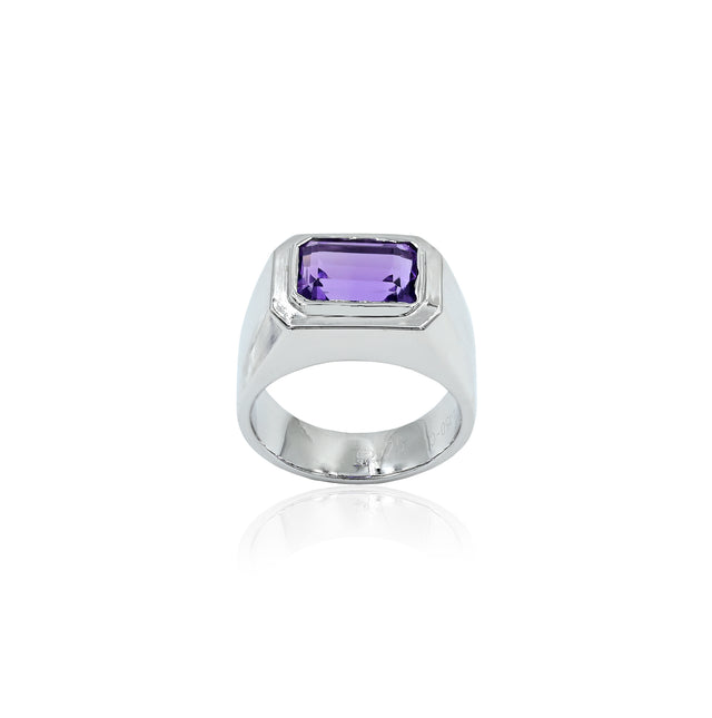 Amethyst (Jamuniya) Ring (4.15Ct Carat and 4.57 Ratti)