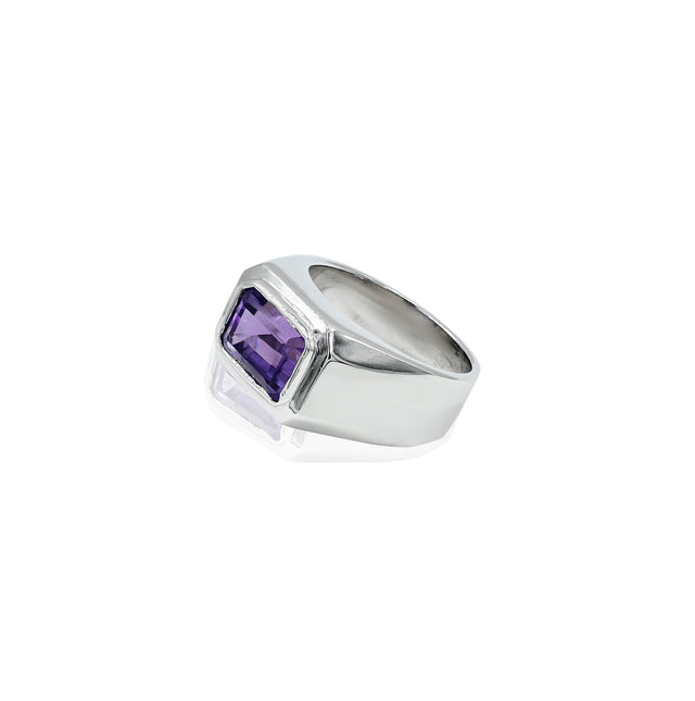 Amethyst (Jamuniya) Ring (4.15Ct Carat and 4.57 Ratti)