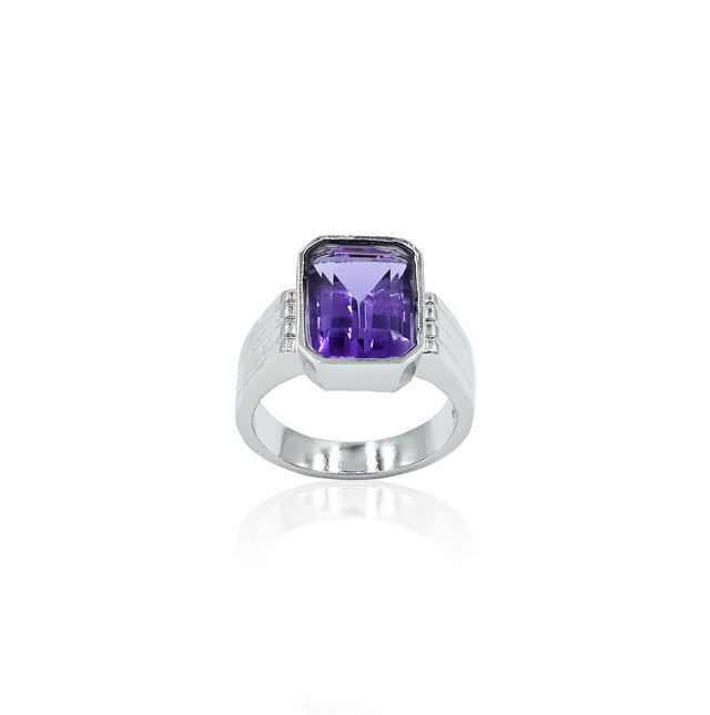 Amethyst (Jamuniya) Ring (5.50Ct Carat and 6.05 Ratti)