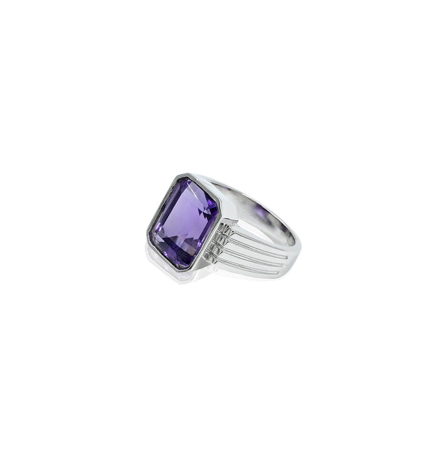 Amethyst (Jamuniya) Ring (5.50Ct Carat and 6.05 Ratti)