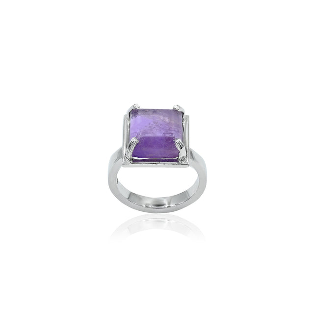 Amethyst (Jamuniya) Ring (6.80Ct Carat and 7.48 Ratti)
