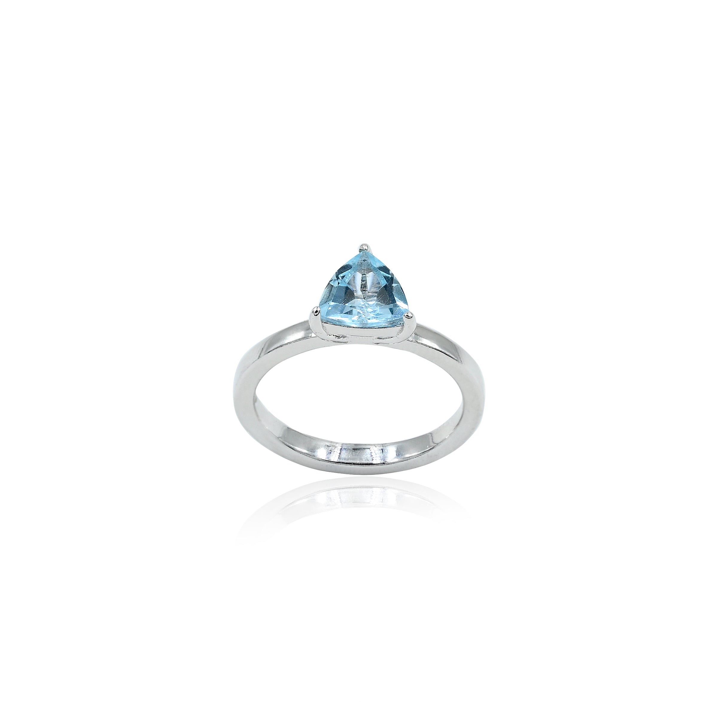 Blue Topaz Ring (1.20 Carat / 1.32 Ratti)