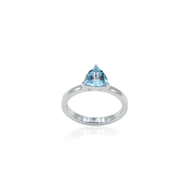 Blue Topaz Ring (1.20 Carat / 1.32 Ratti)