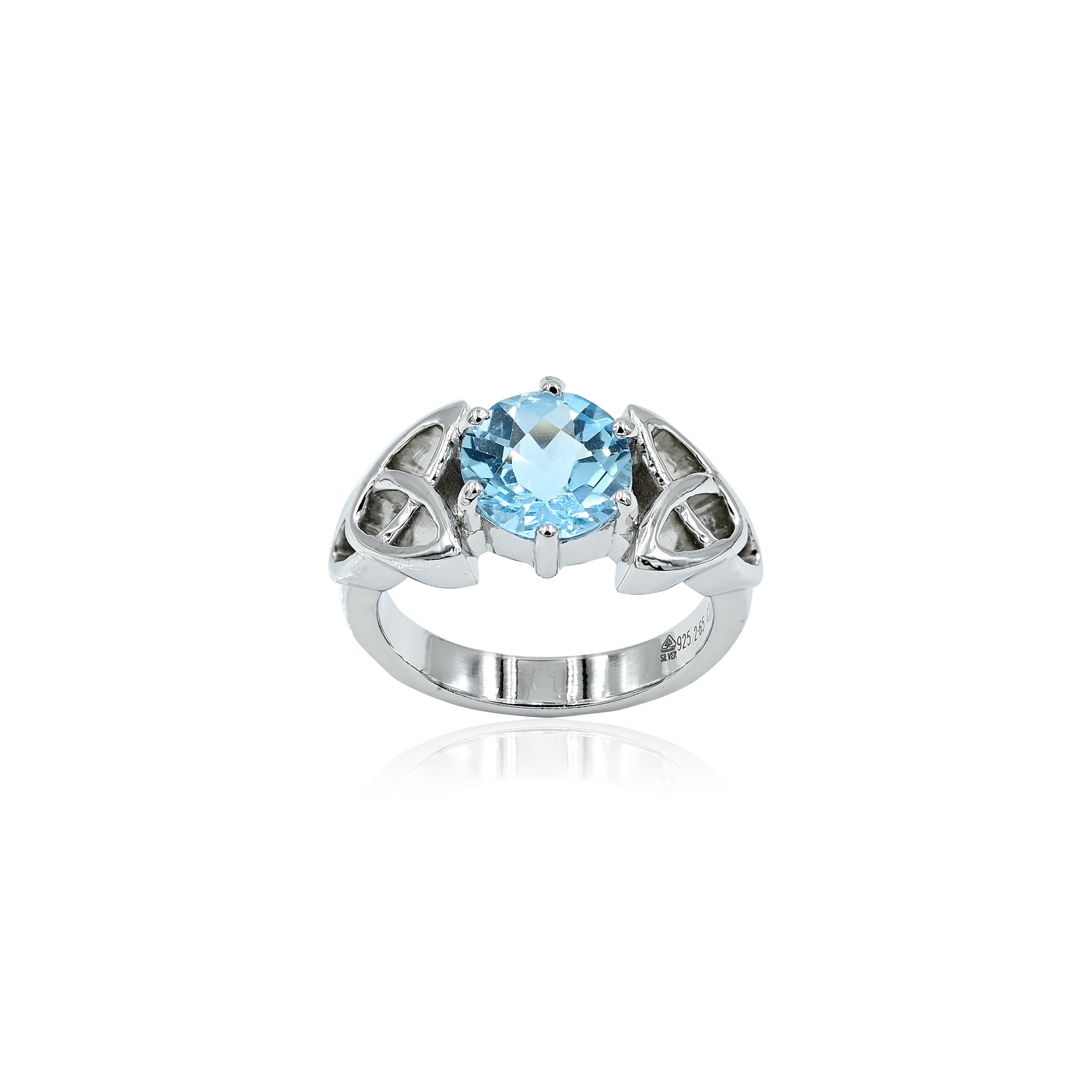 Blue Topaz Ring (2.65 Carat / 2.92 Ratti)