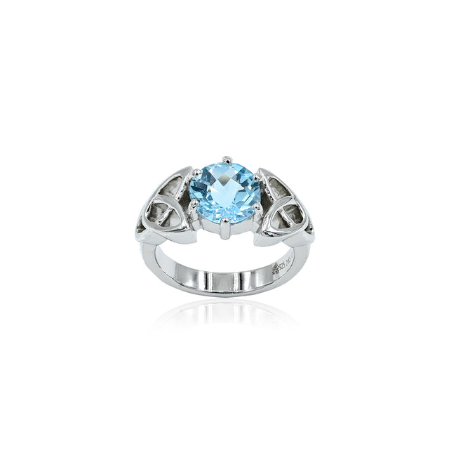 Blue Topaz Ring (2.65 Carat / 2.92 Ratti)