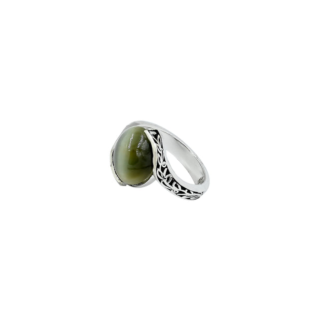 Natural Cat's eye 4.95ct(5.35 Ratti) Ring