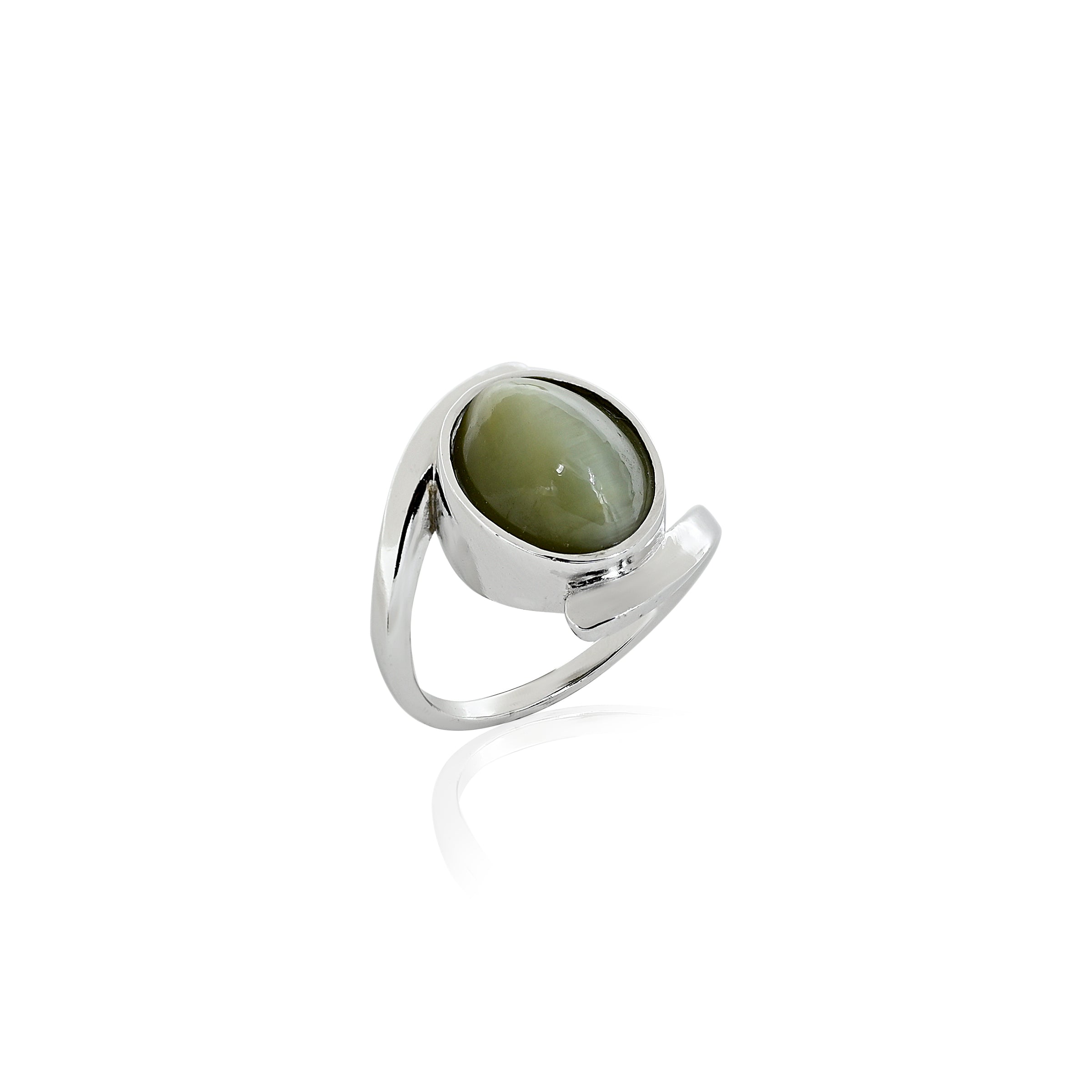 Natural Cat's eye 5.85ct(6.44 Ratti) Ring