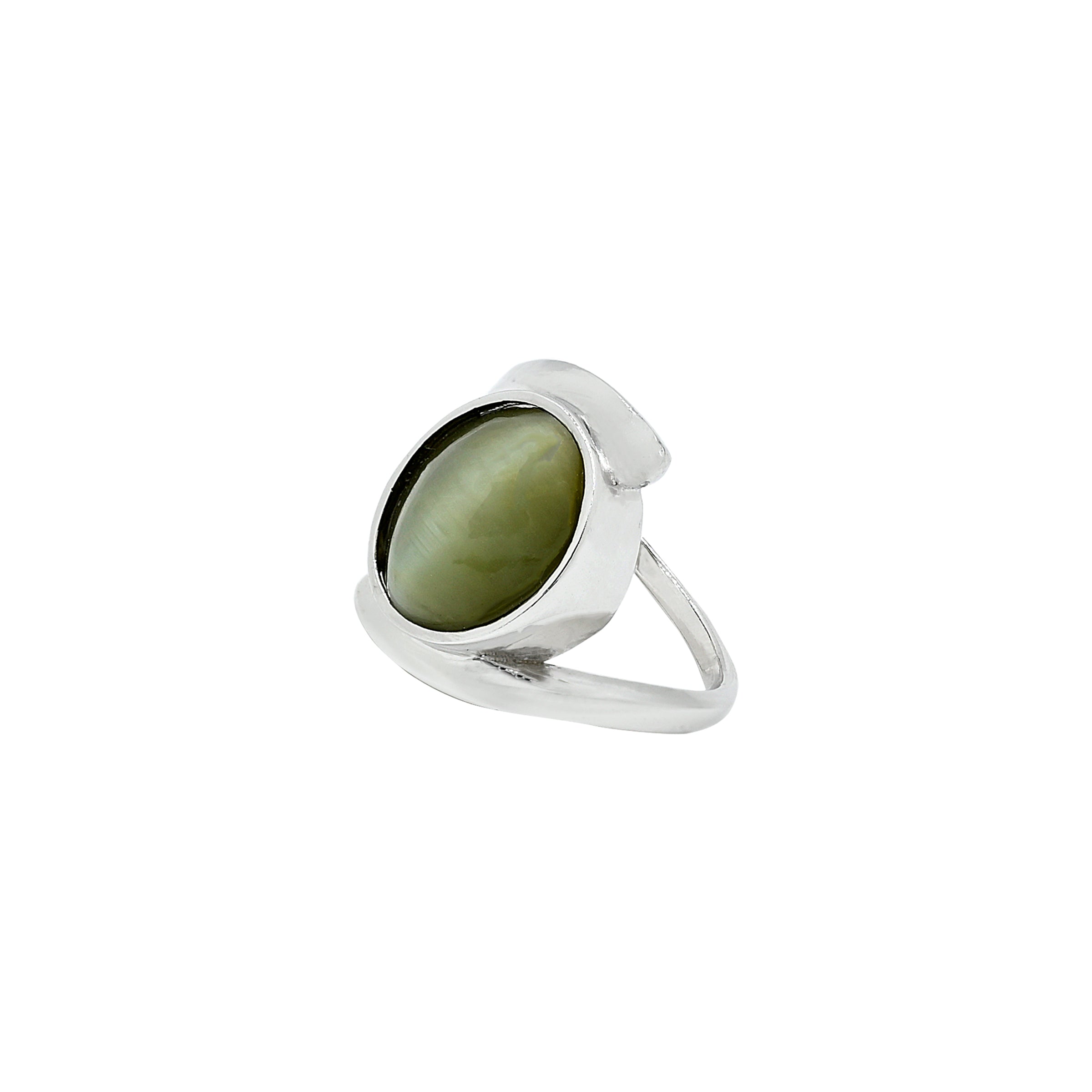 Natural Cat's eye 5.85ct(6.44 Ratti) Ring