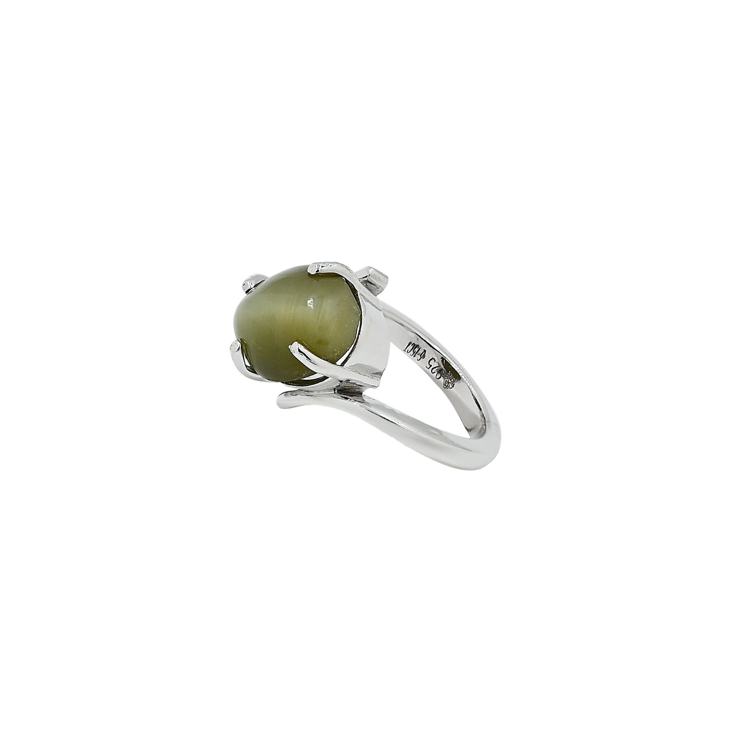 Natural Cat's eye 6.15ct(6.77 Ratti) Ring