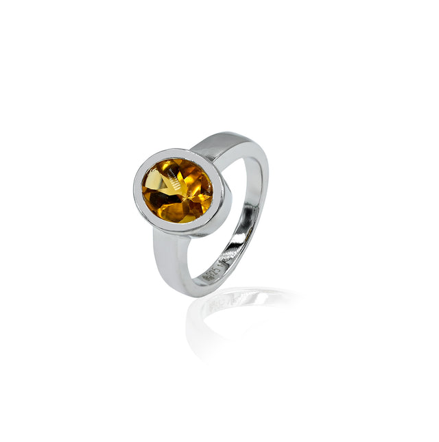 Citrine Ring (1.70 Carat / 1.87 Ratti)