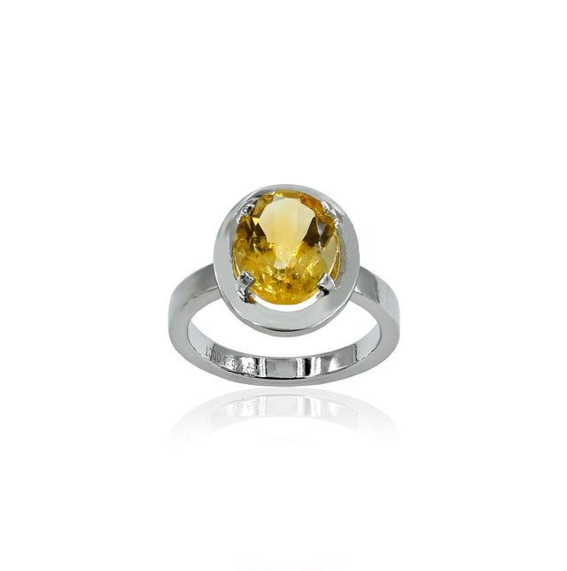 Citrine Ring (3.00 Carat / 3.30 Ratti)