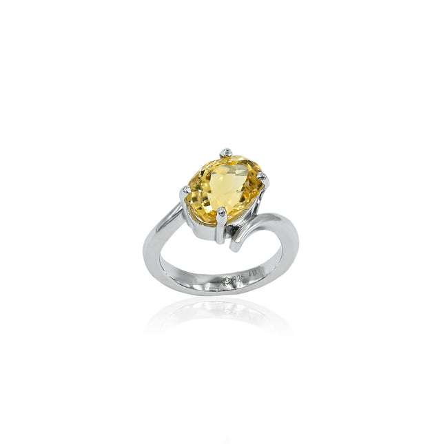 Citrine Ring (4.10 Carat / 4.51 Ratti)