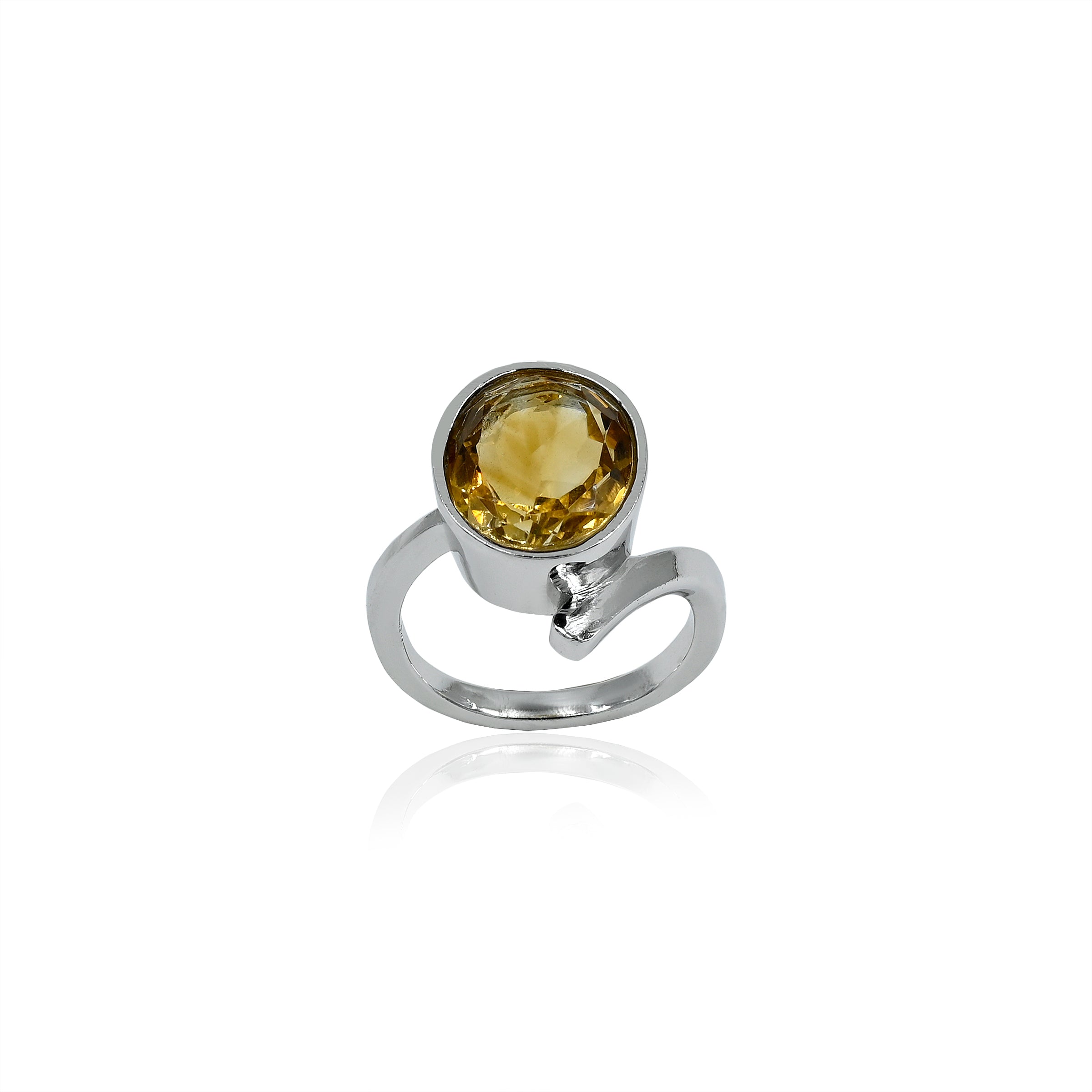 Citrine Ring (4.80 Carat / 5.28 Ratti)