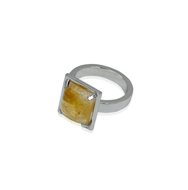 Citrine Ring (5.65 Carat / 6.22 Ratti)