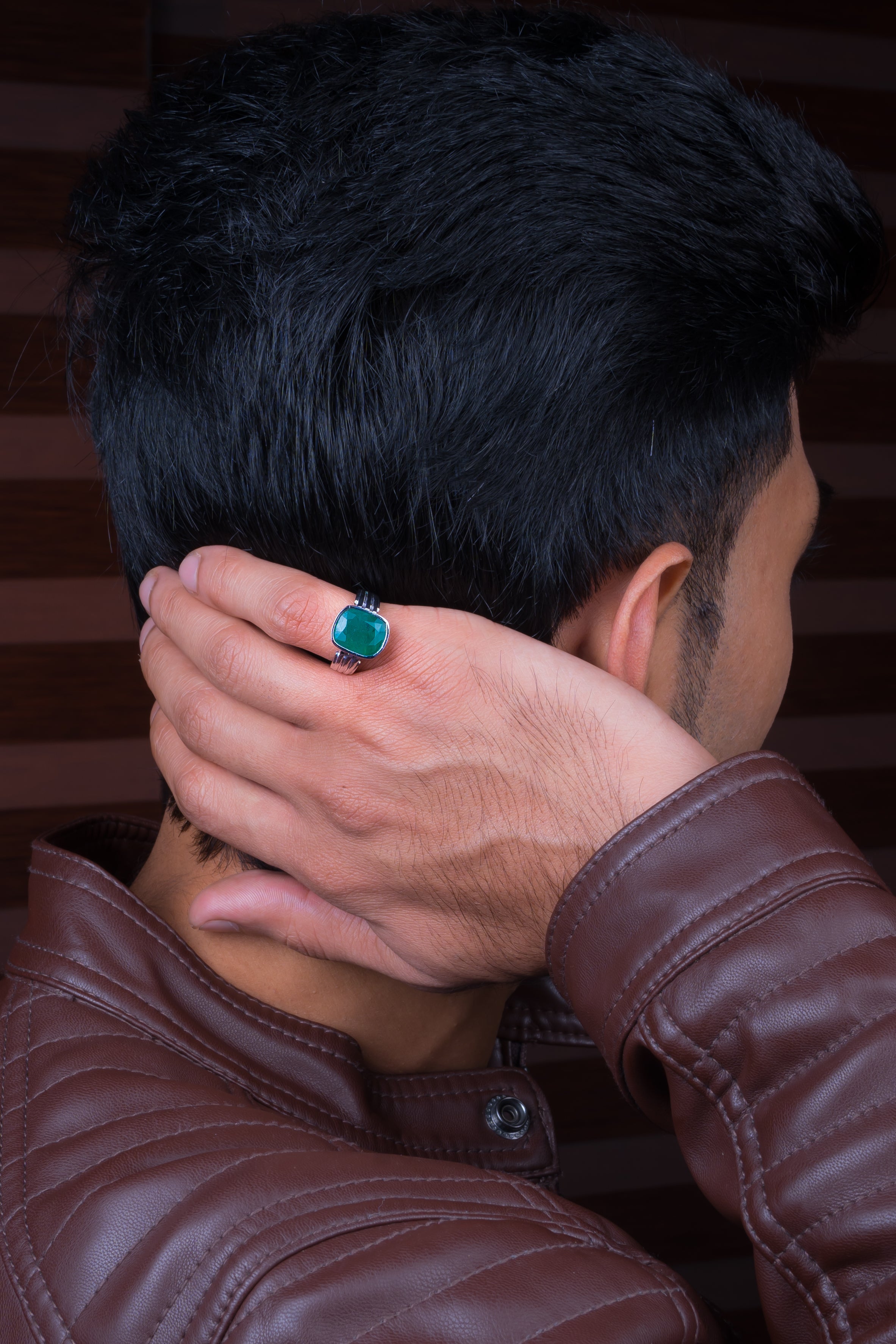 Natural Zambian Emerald (Panna) 5.35ct (5.89 Ratti) Faceted Cushion Cut Ring