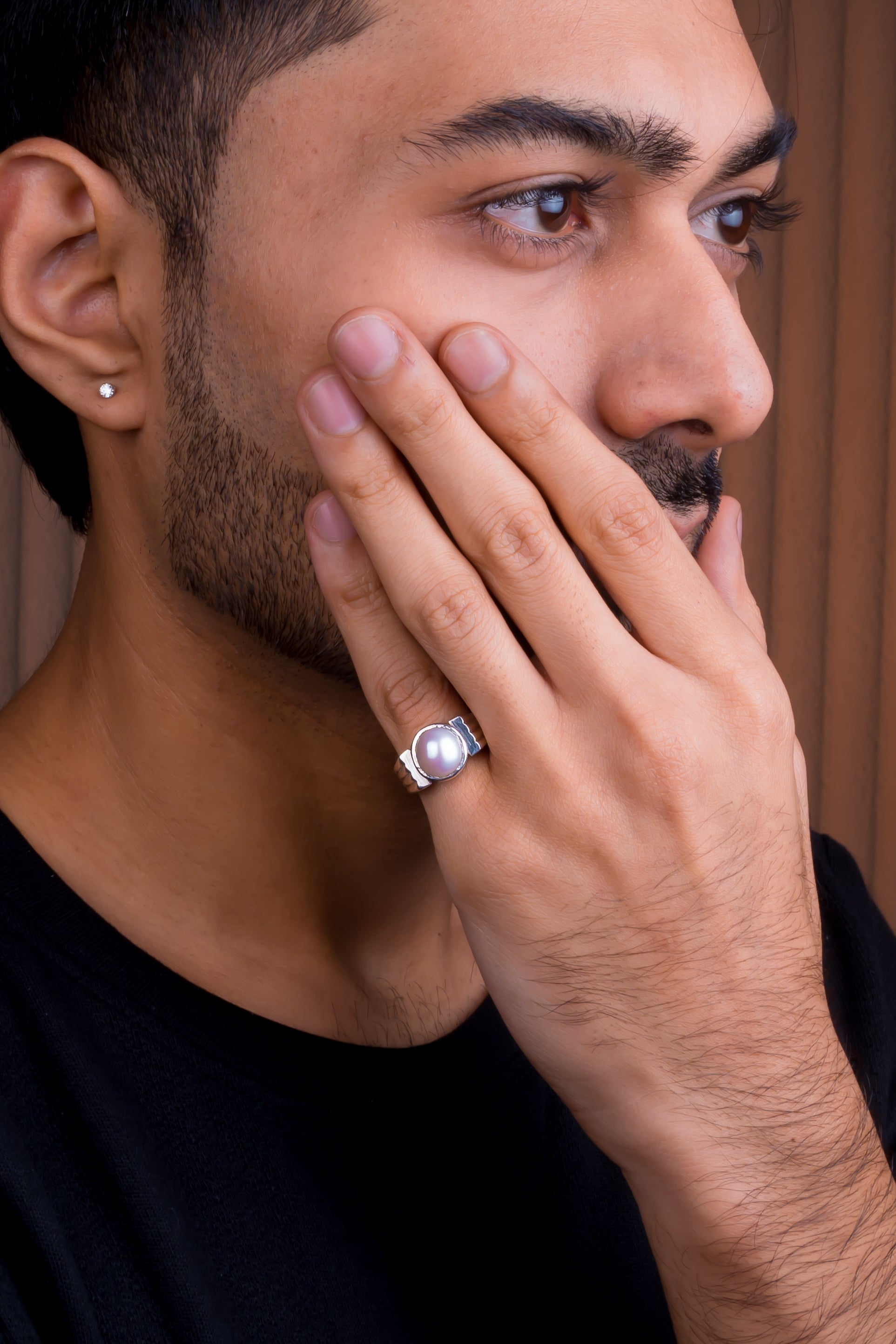 Natural Pearl (Moti) 7.55ct (8.31 Ratti) Ring