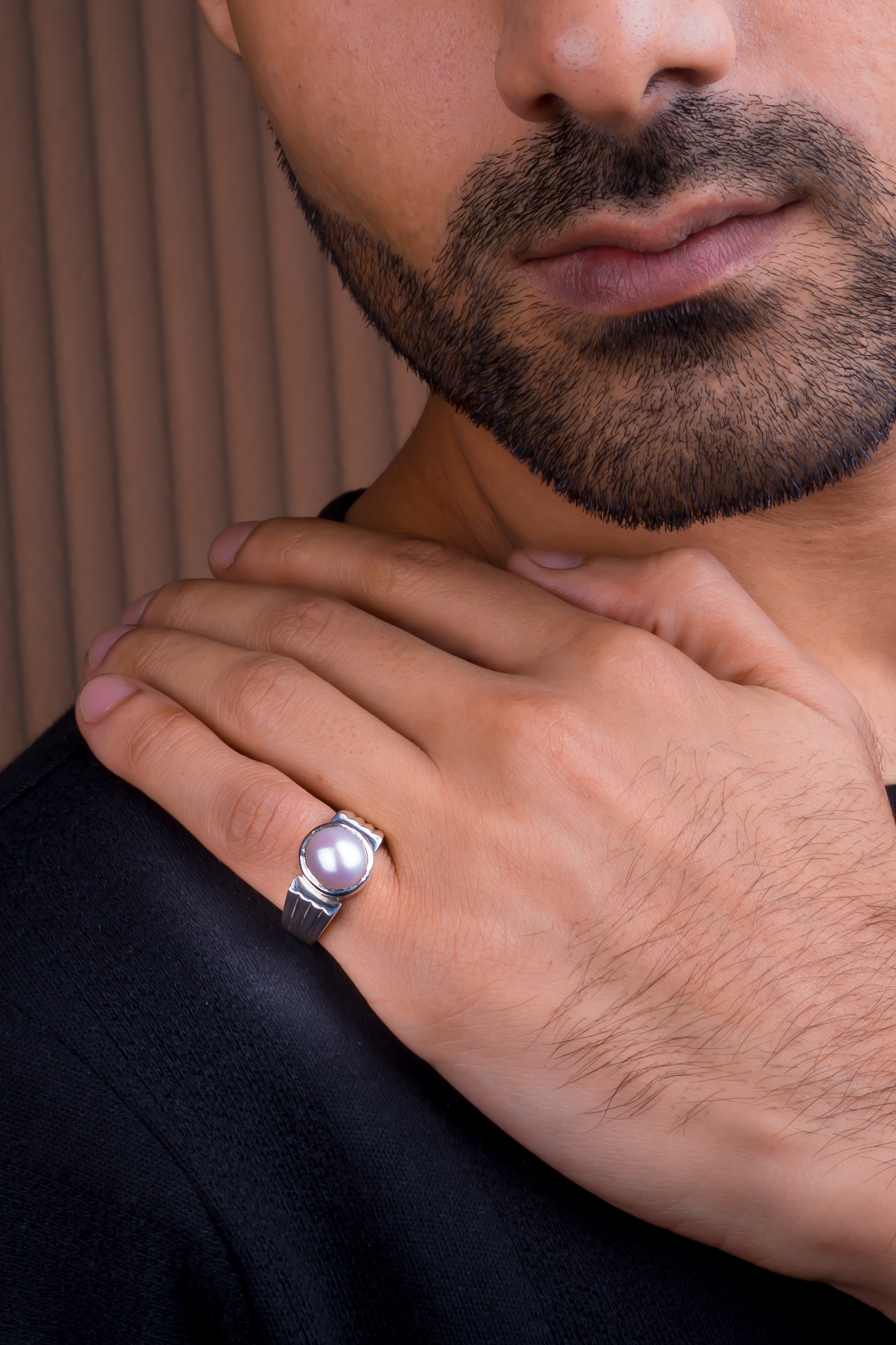 Natural Pearl (Moti) 7.55ct (8.31 Ratti) Ring