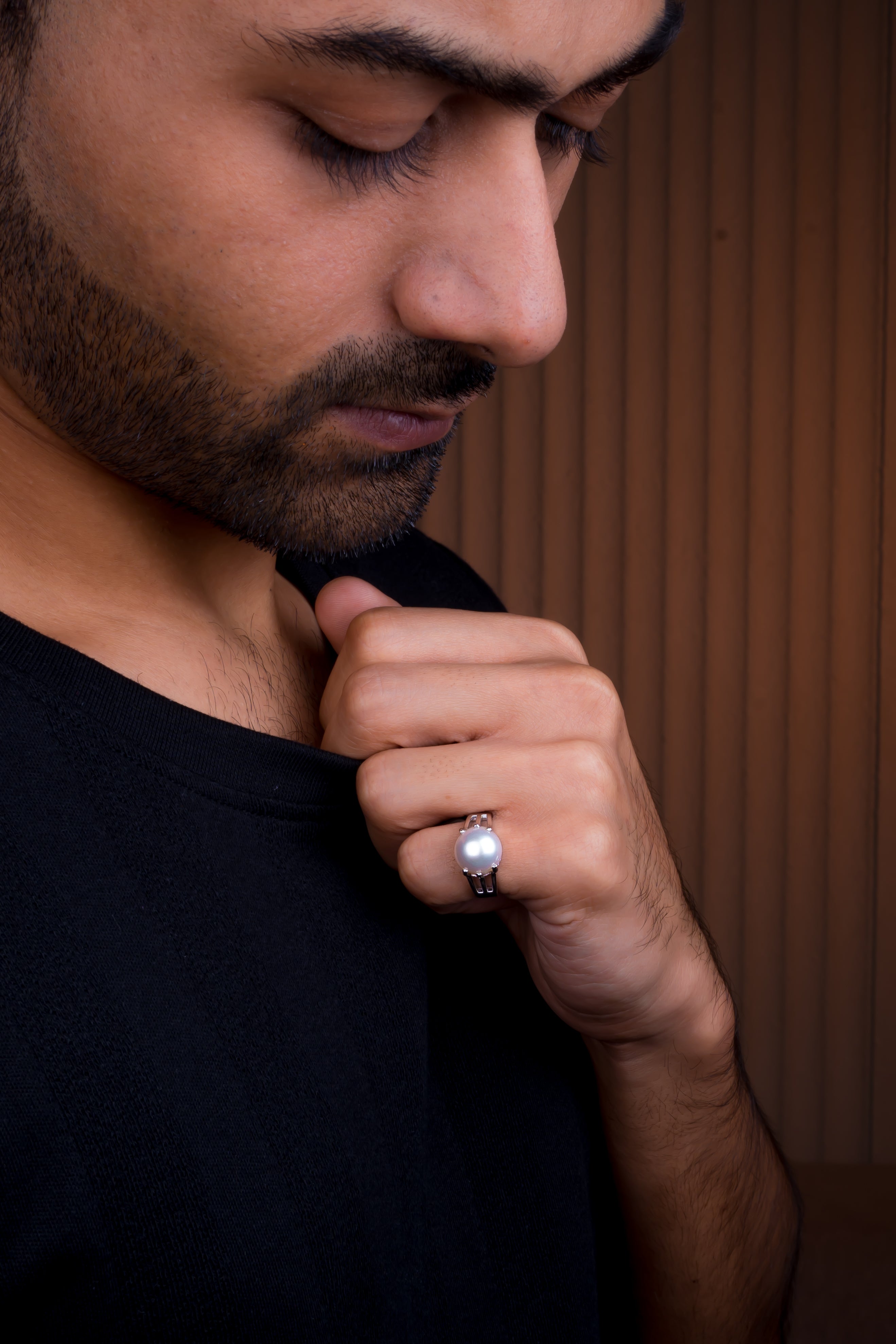 Natural Pearl (Moti) 9.20ct (10.12 Ratti) Ring