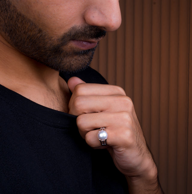 Natural Pearl (Moti) 9.20ct (10.12 Ratti) Ring