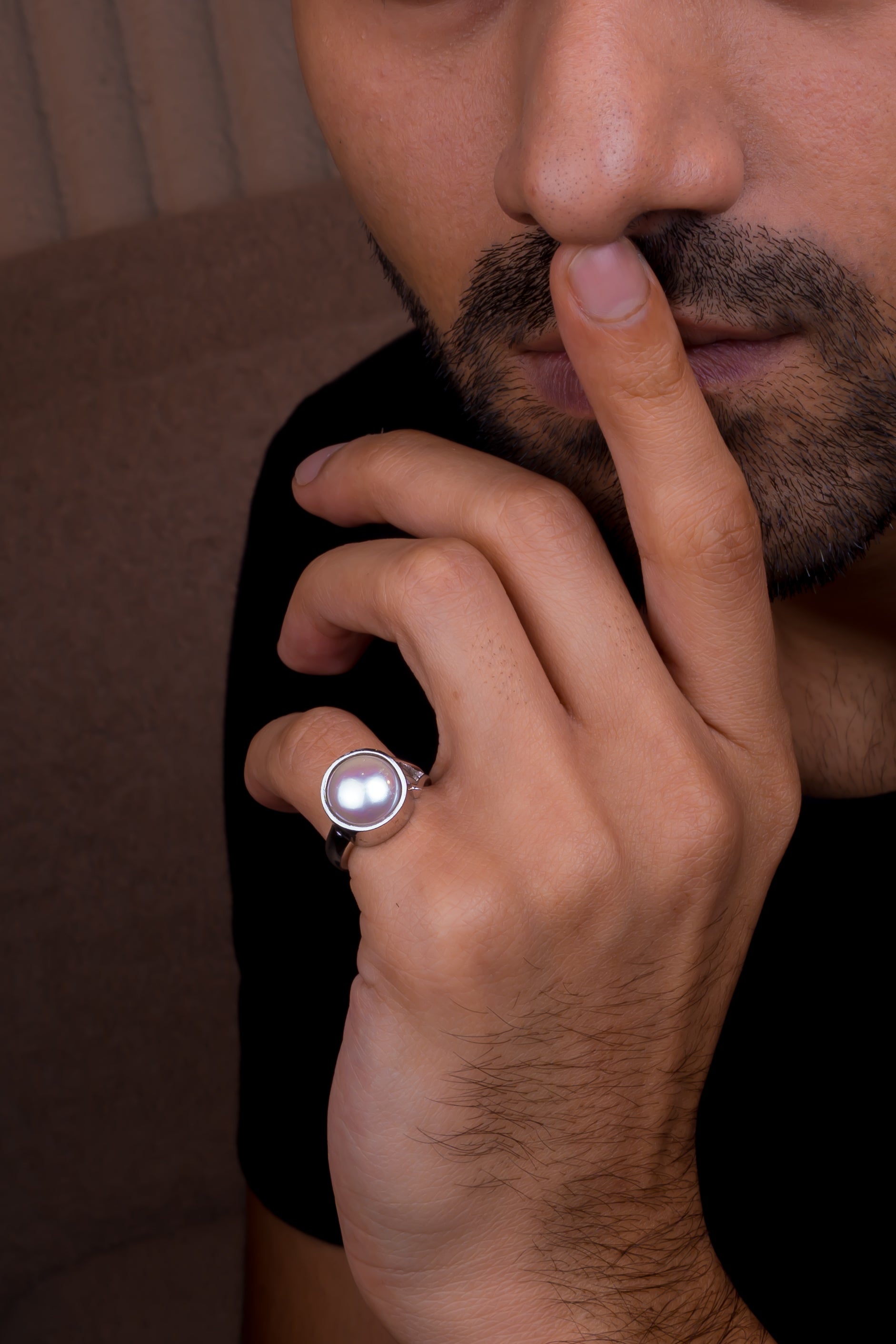 Natural Pearl (Moti) 9.50ct (10.45 Ratti) Ring