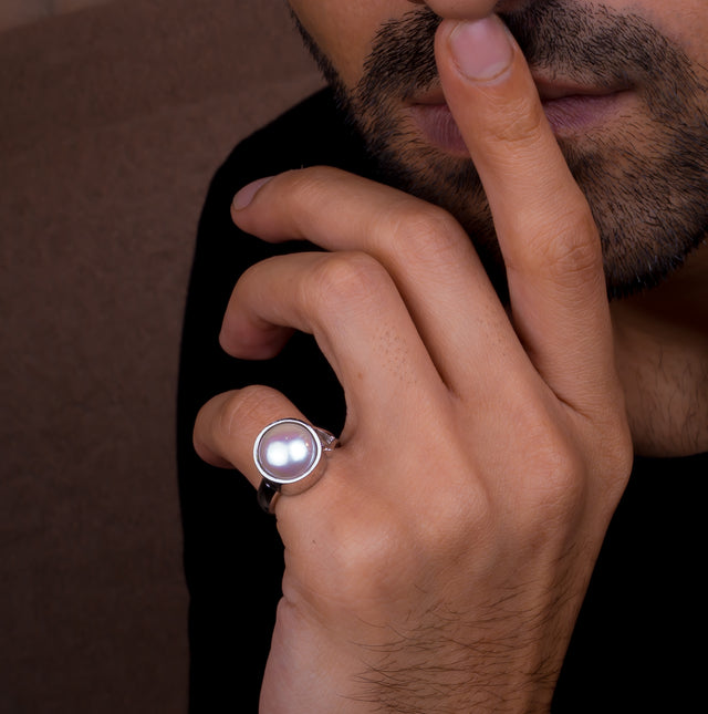 Natural Pearl (Moti) 9.50ct (10.45 Ratti) Ring