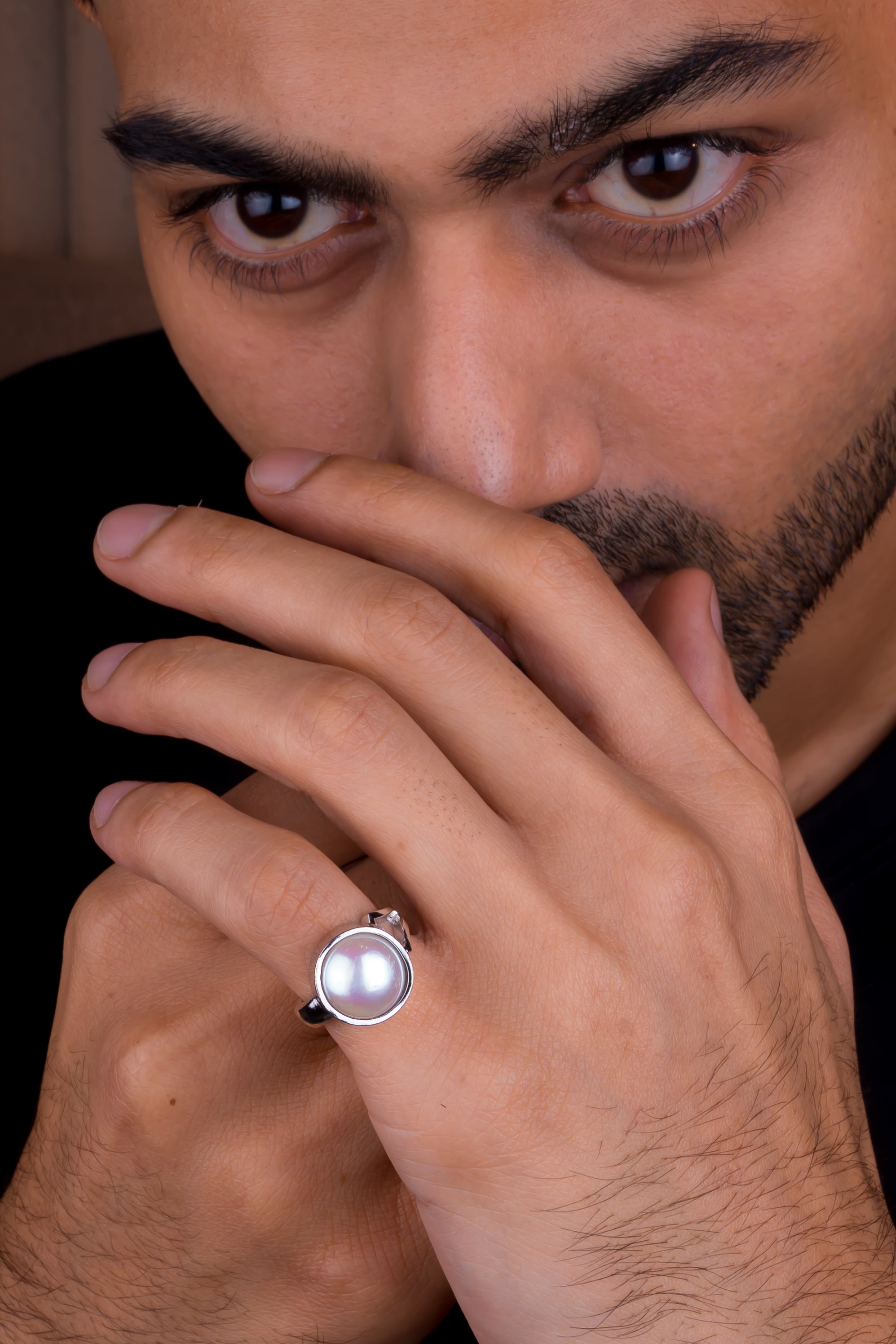 Natural Pearl (Moti) 9.50ct (10.45 Ratti) Ring