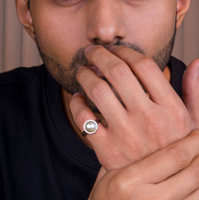 Natural Pearl (Moti) 5.05ct (5.56 Ratti) Ring