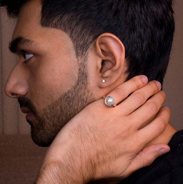 Natural Pearl (Moti) 5.05ct (5.56 Ratti) Ring