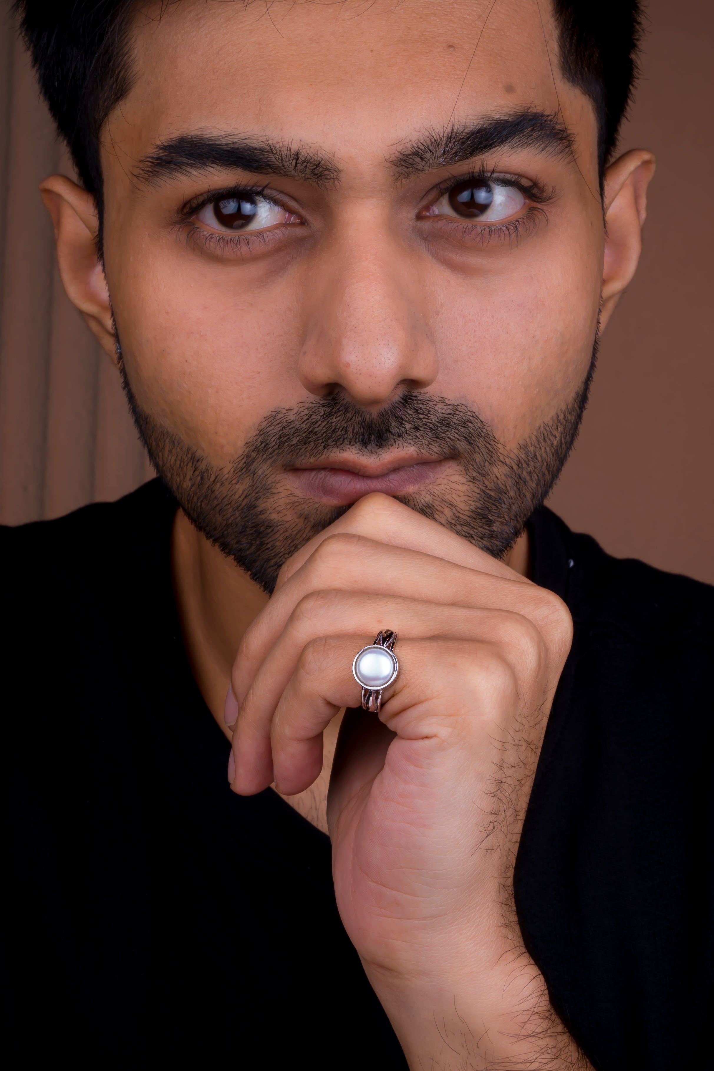 Natural Pearl (Moti) 4.90ct (5.39 Ratti) Ring