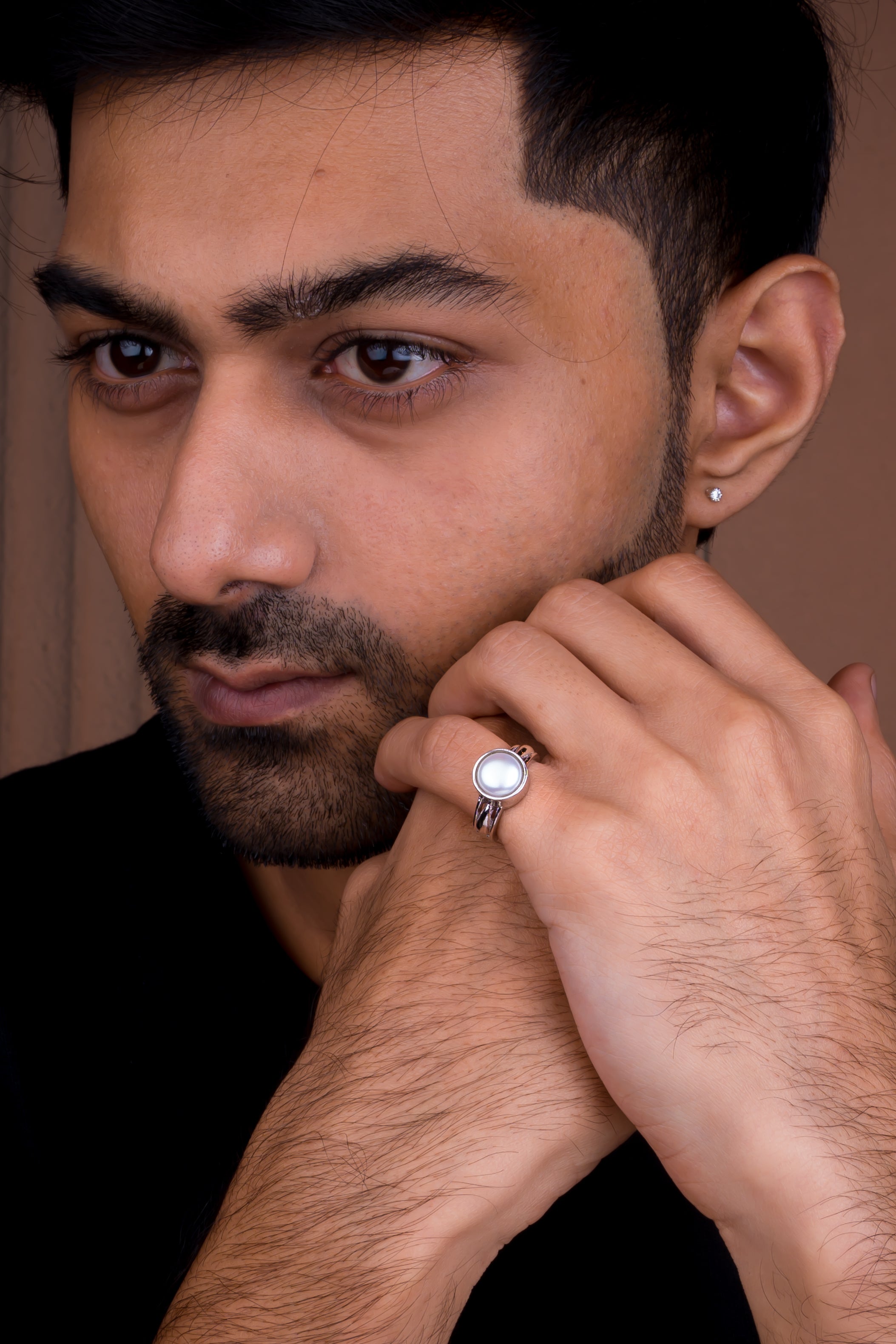 Natural Pearl (Moti) 4.90ct (5.39 Ratti) Ring