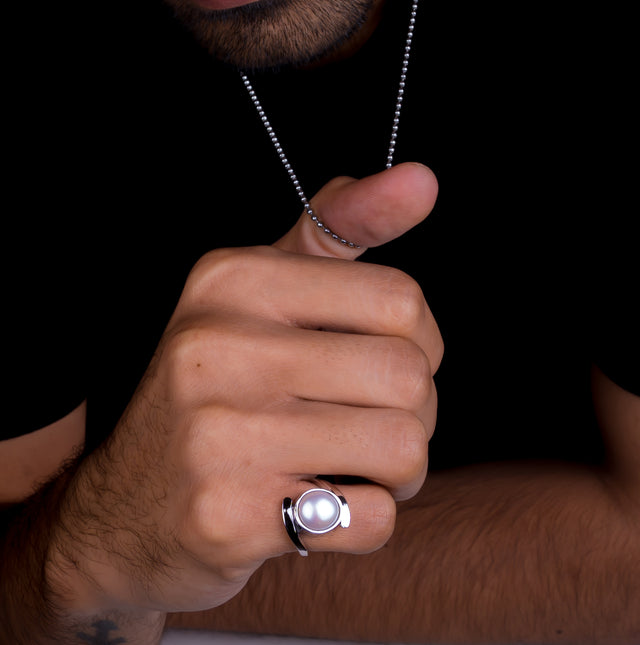 Natural Pearl (Moti) 6.70ct (7.37 Ratti) Ring