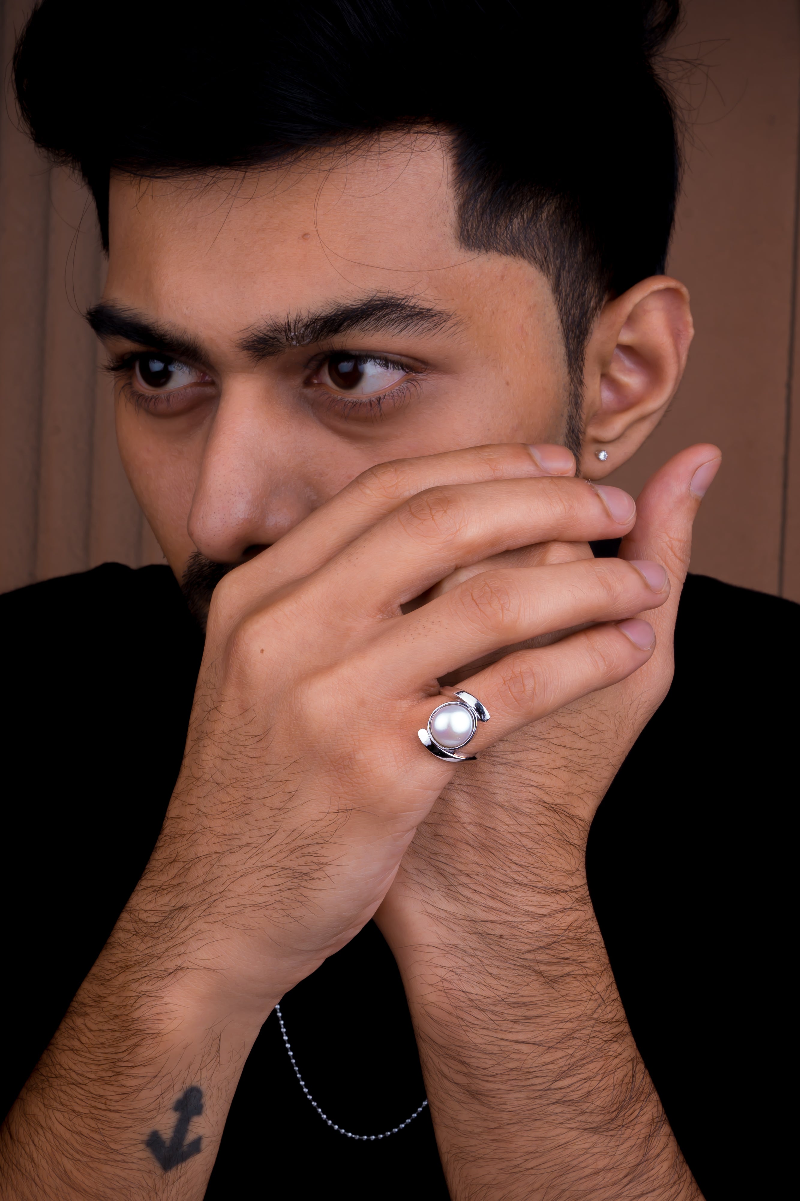 Natural Pearl (Moti) 6.70ct (7.37 Ratti) Ring