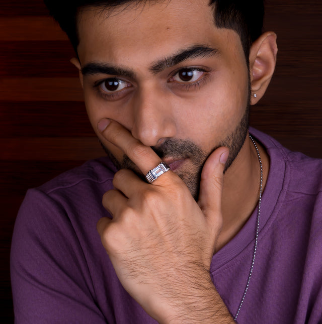 Natural White Topaz 3.75ct (4.13 Ratti) Ring