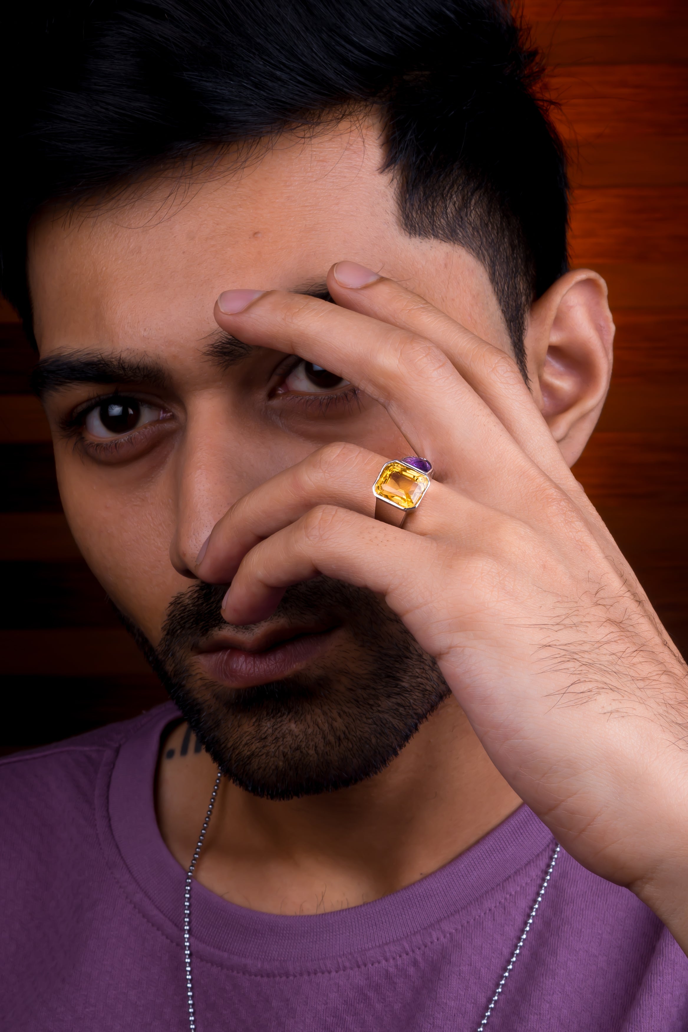 Citrine Ring (6.20 Carat / 6.82 Ratti)