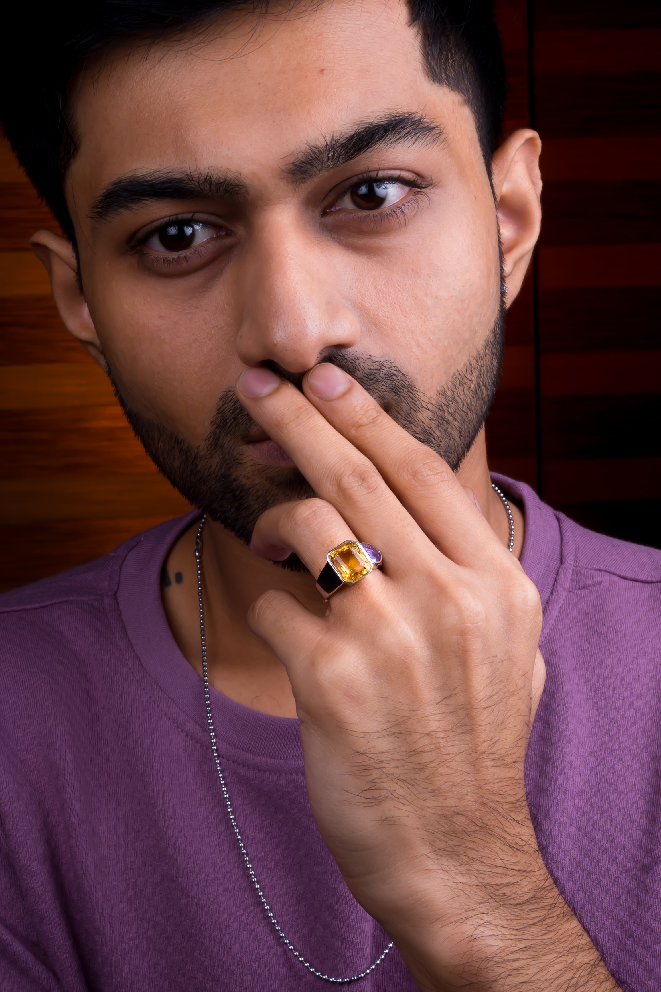 Citrine Ring (6.20 Carat / 6.82 Ratti)