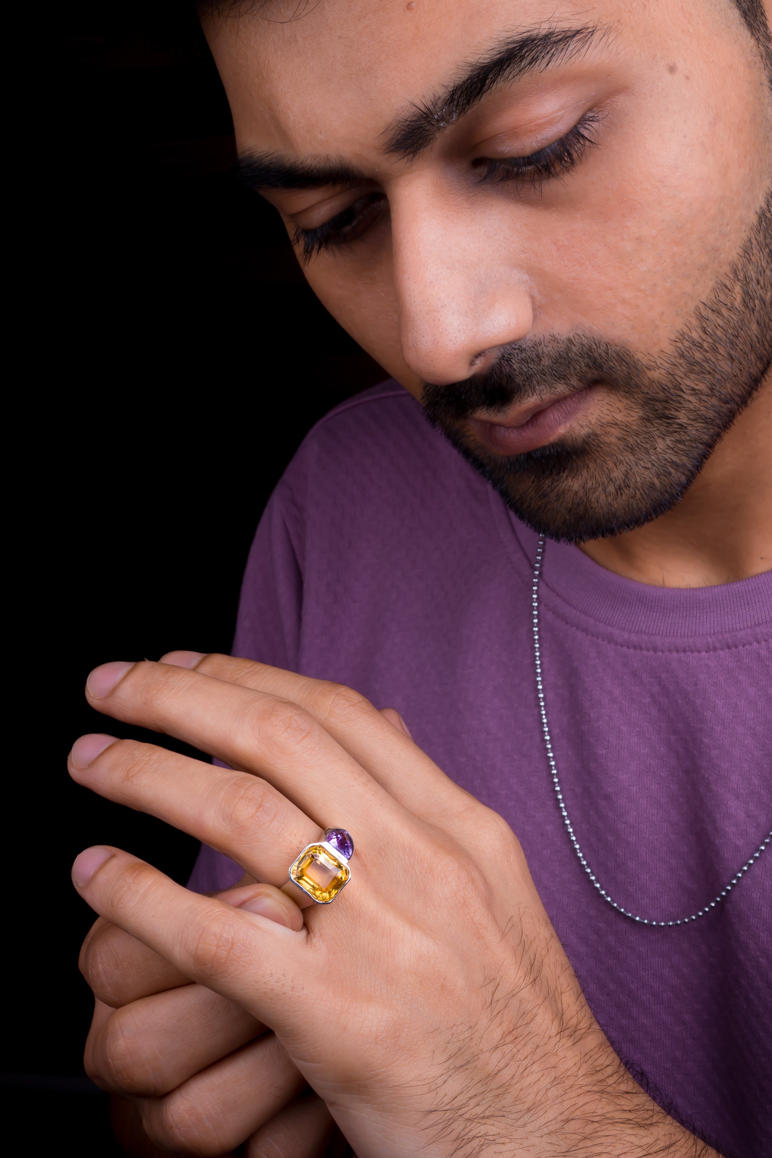 Citrine Ring (6.20 Carat / 6.82 Ratti)