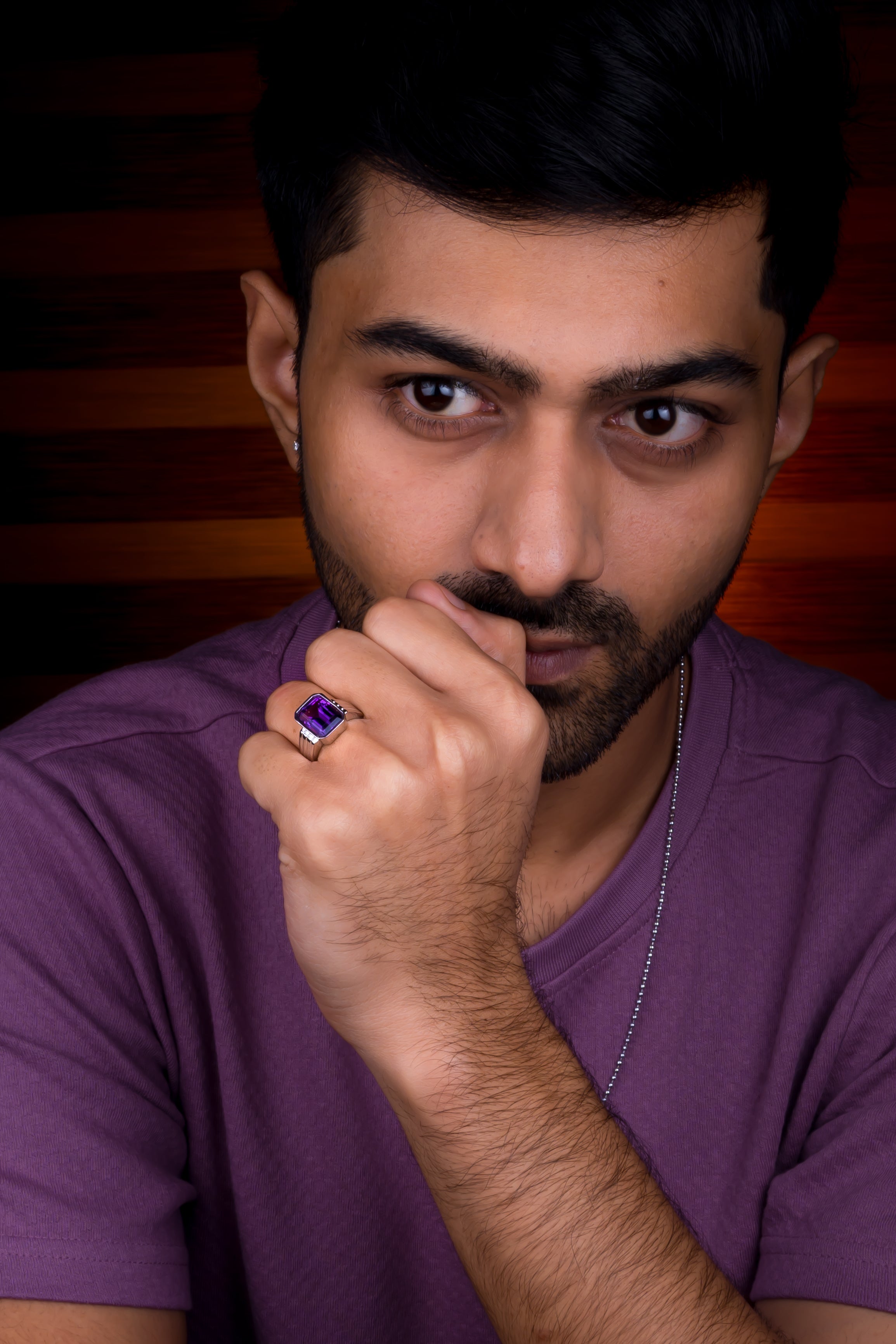 Amethyst (Jamuniya) Ring (5.50Ct Carat and 6.05 Ratti)