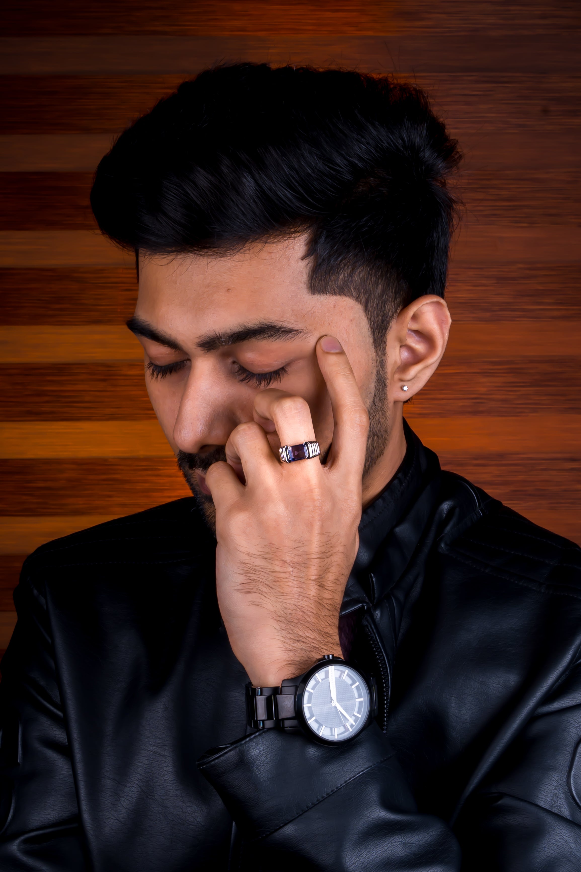 Iolite(Neeli) Ring (3.55 Carat /3.91 Ratti)