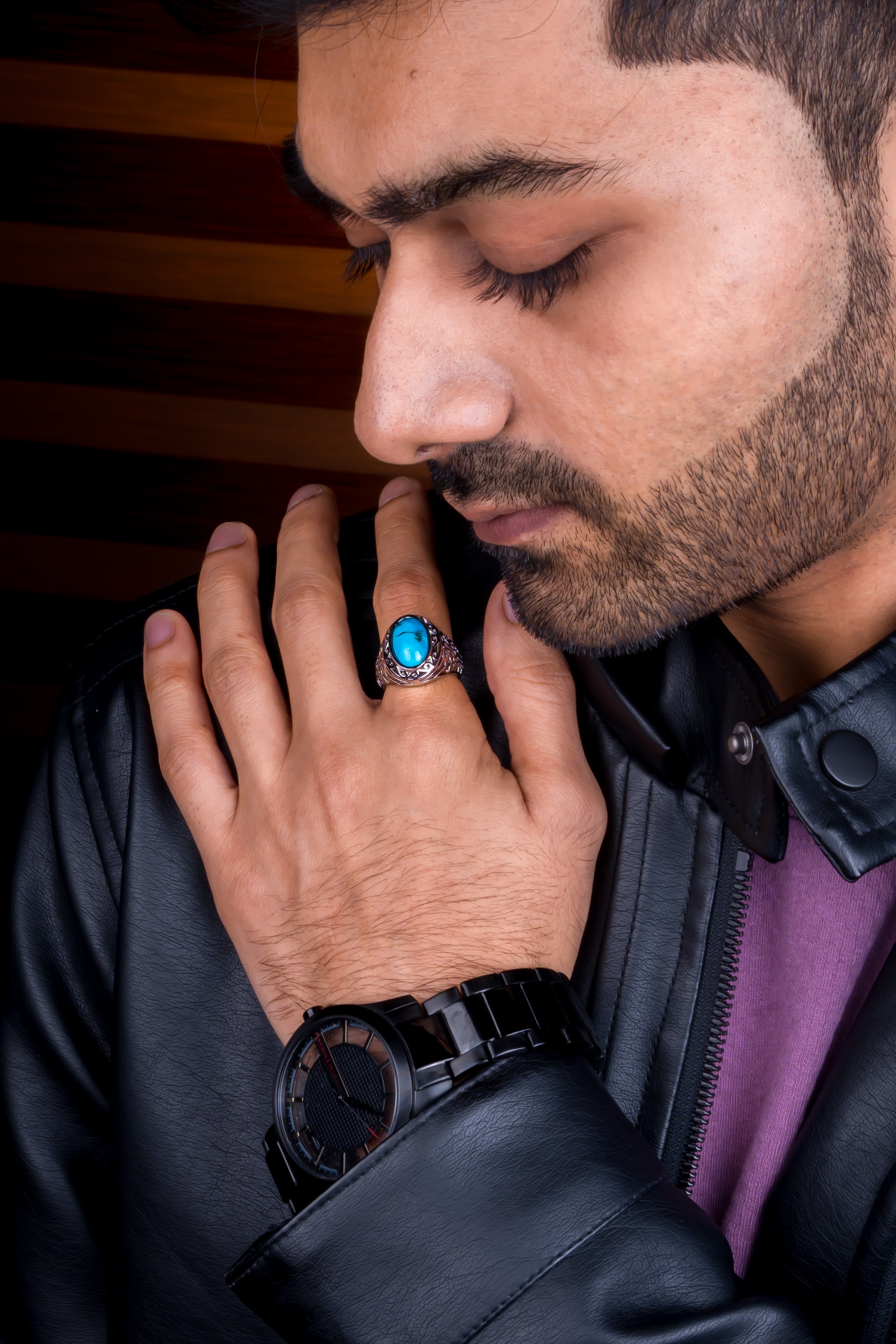 Turquoise(Firoza) Ring (5.05 Carat / 5.56 Ratti)