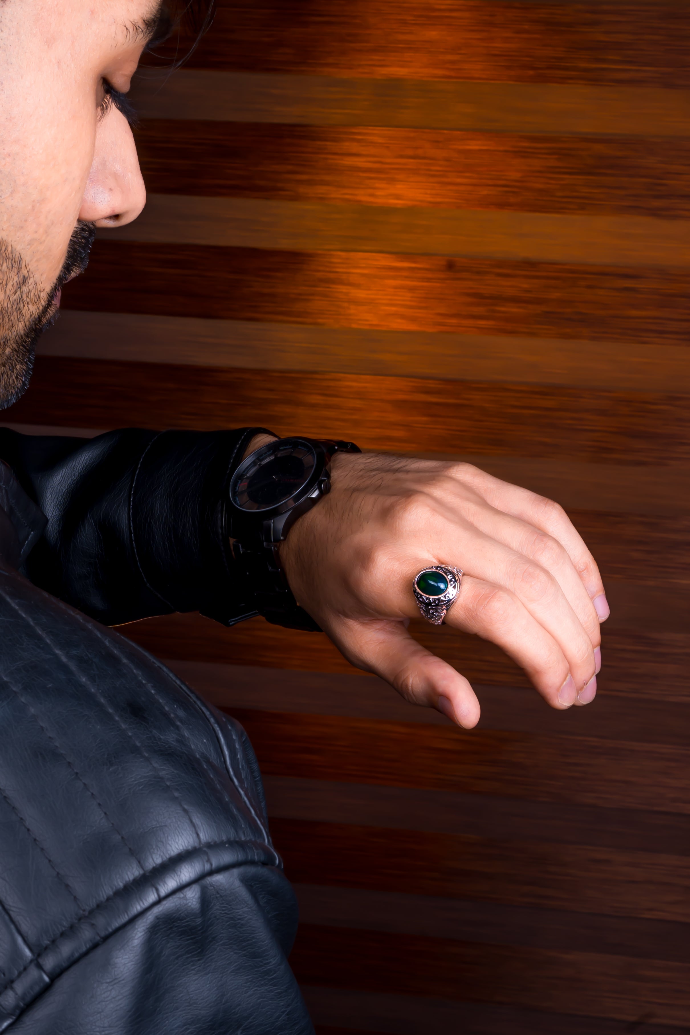 Green Opal Ring (2.85 Carat / 3.14 Ratti)