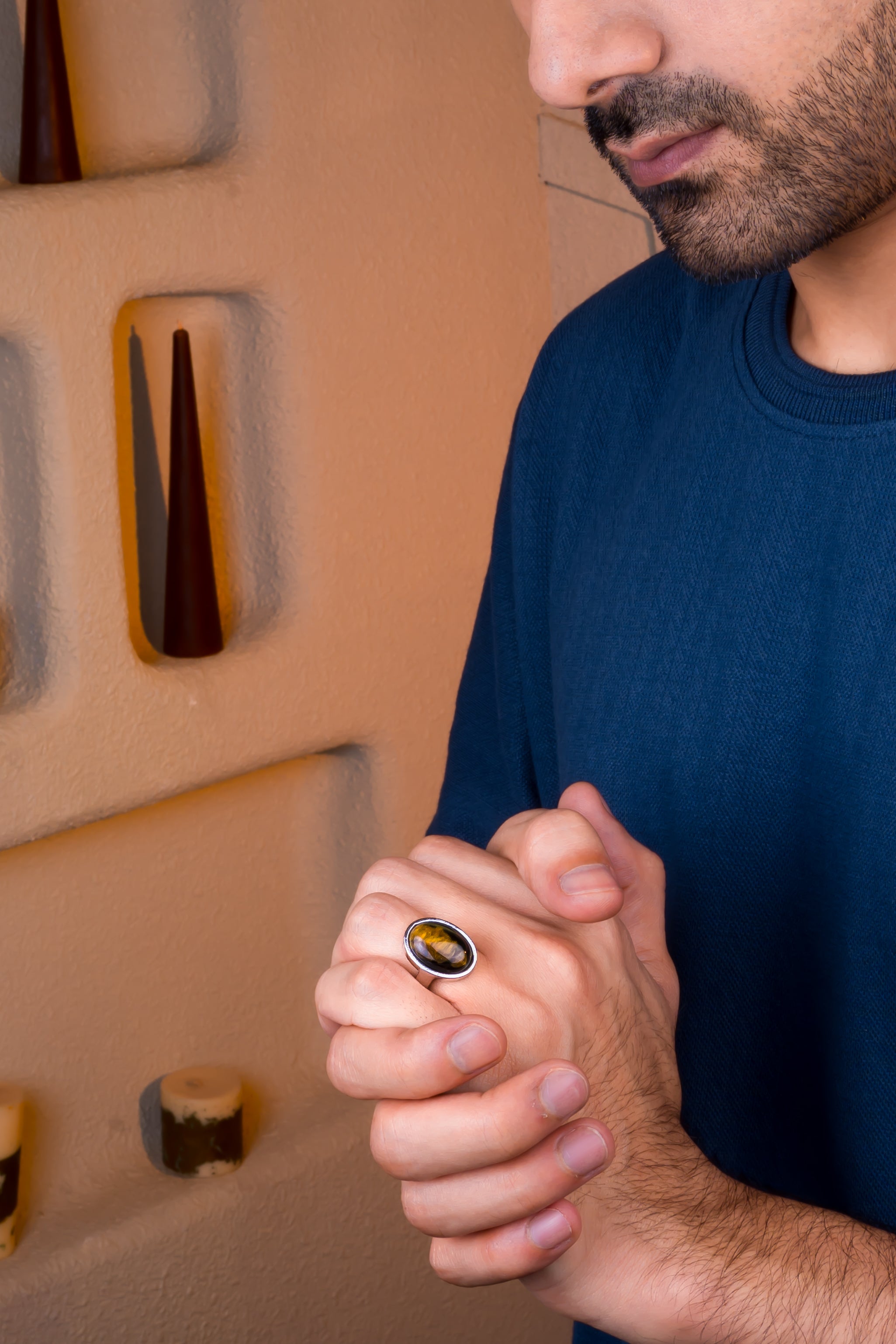 Tiger Eye Ring (11.90 Carat / 13.09 Ratti)