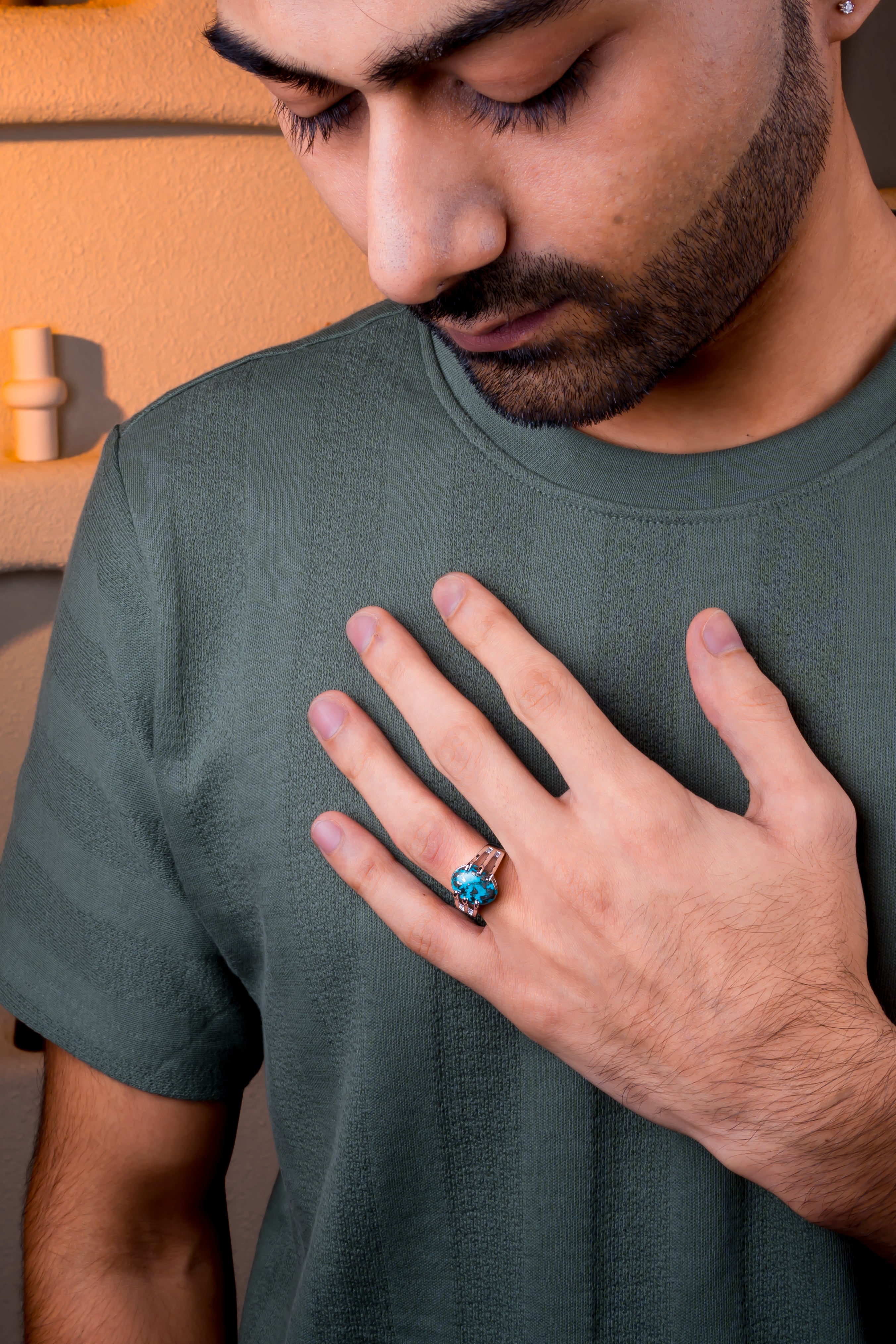 Turquoise(Firoza) Ring (5.60 Carat / 6.16 Ratti)