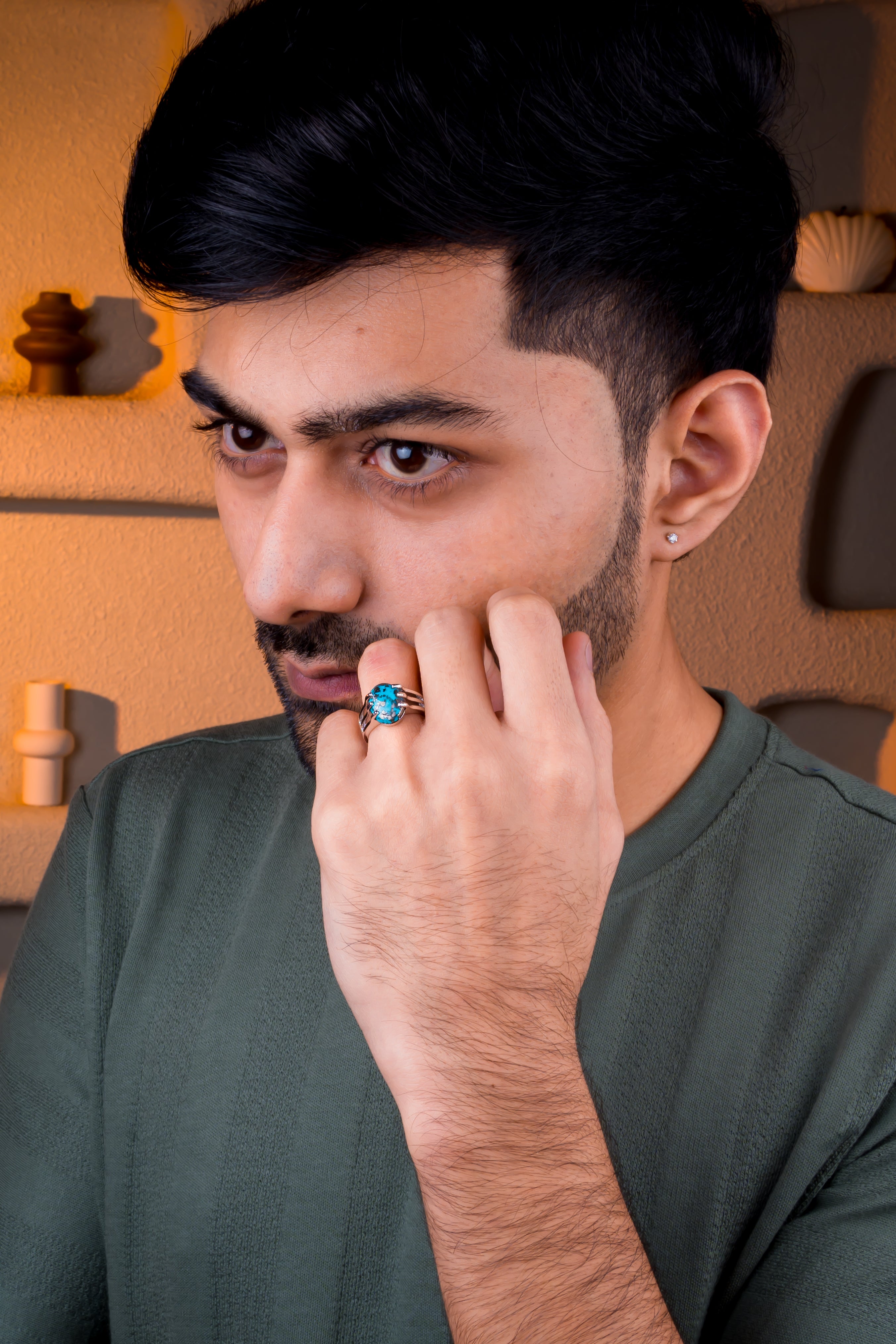Turquoise(Firoza) Ring (5.60 Carat / 6.16 Ratti)
