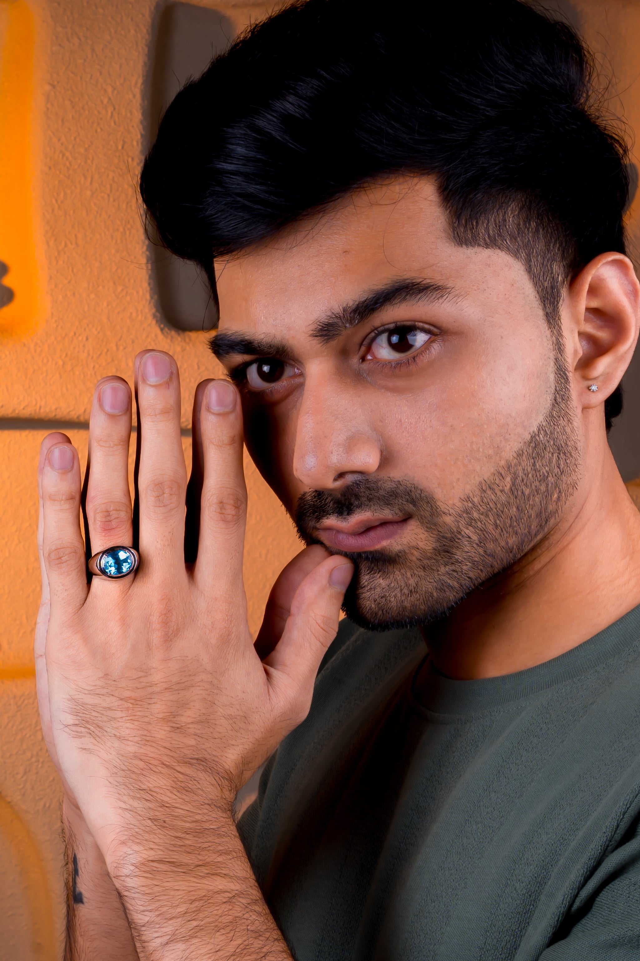 Blue Topaz Ring (4.75 Carat / 5.23 Ratti)