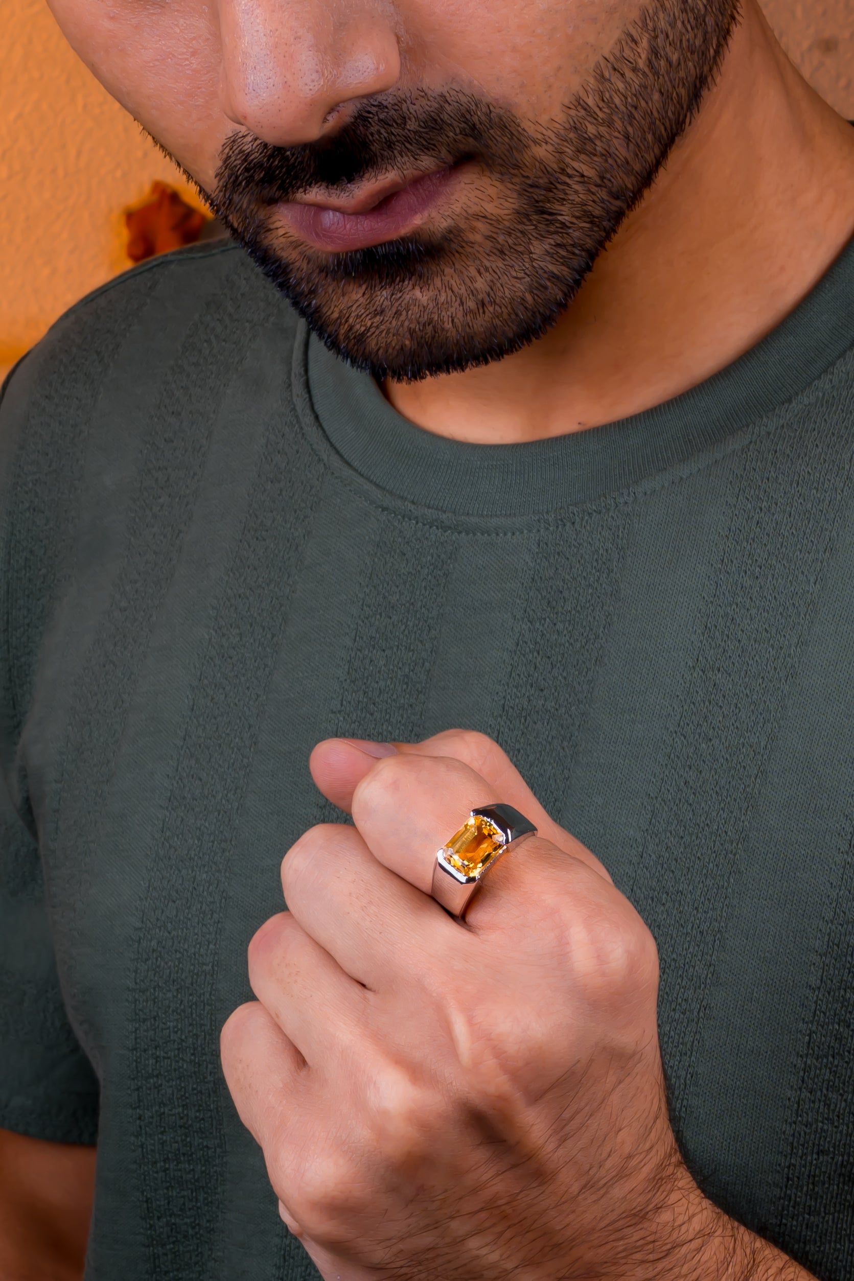 Citrine Ring (4.80 Carat / 5.28 Ratti)
